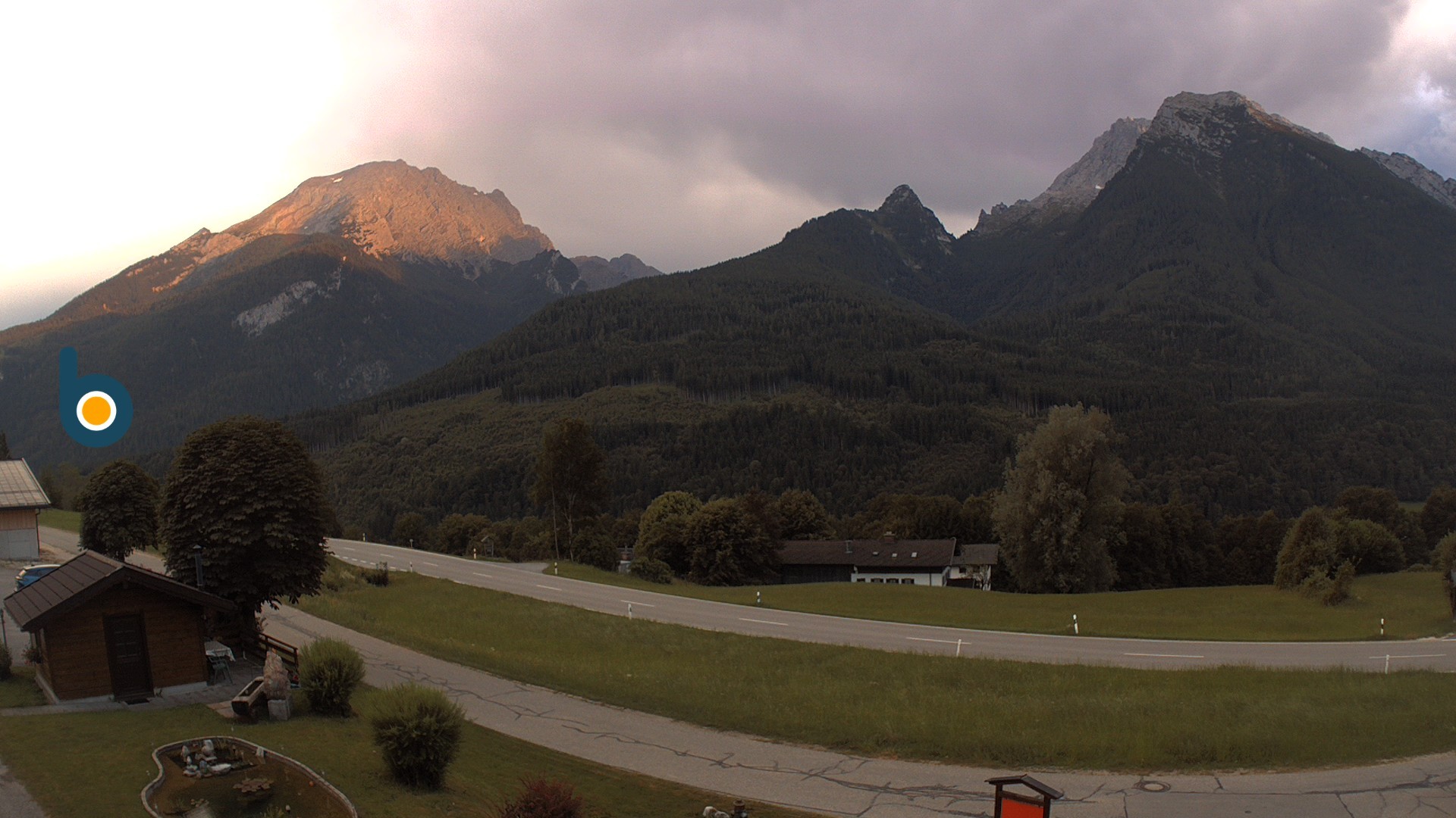Archiv Foto Webcam Ramsau - Blick auf die Alpenstraße