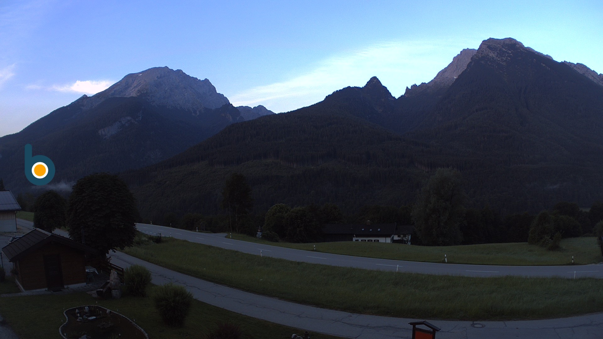 Archiv Foto Webcam Ramsau - Blick auf die Alpenstraße