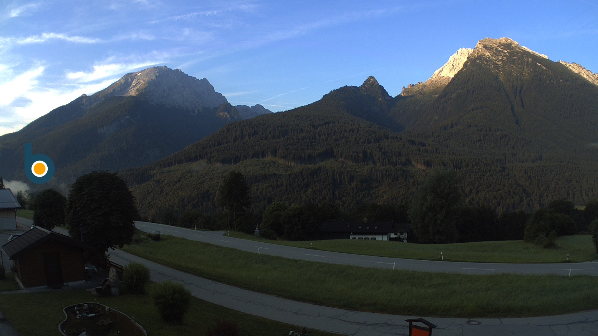 Archiv Foto Webcam Ramsau - Blick auf die Alpenstraße