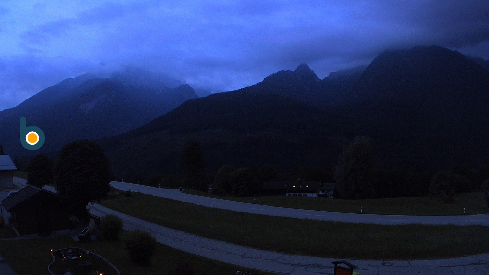 Archiv Foto Webcam Ramsau - Blick auf die Alpenstraße