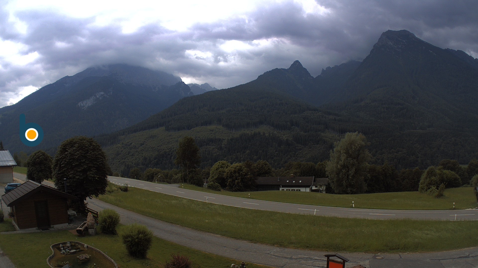 Archiv Foto Webcam Ramsau - Blick auf die Alpenstraße