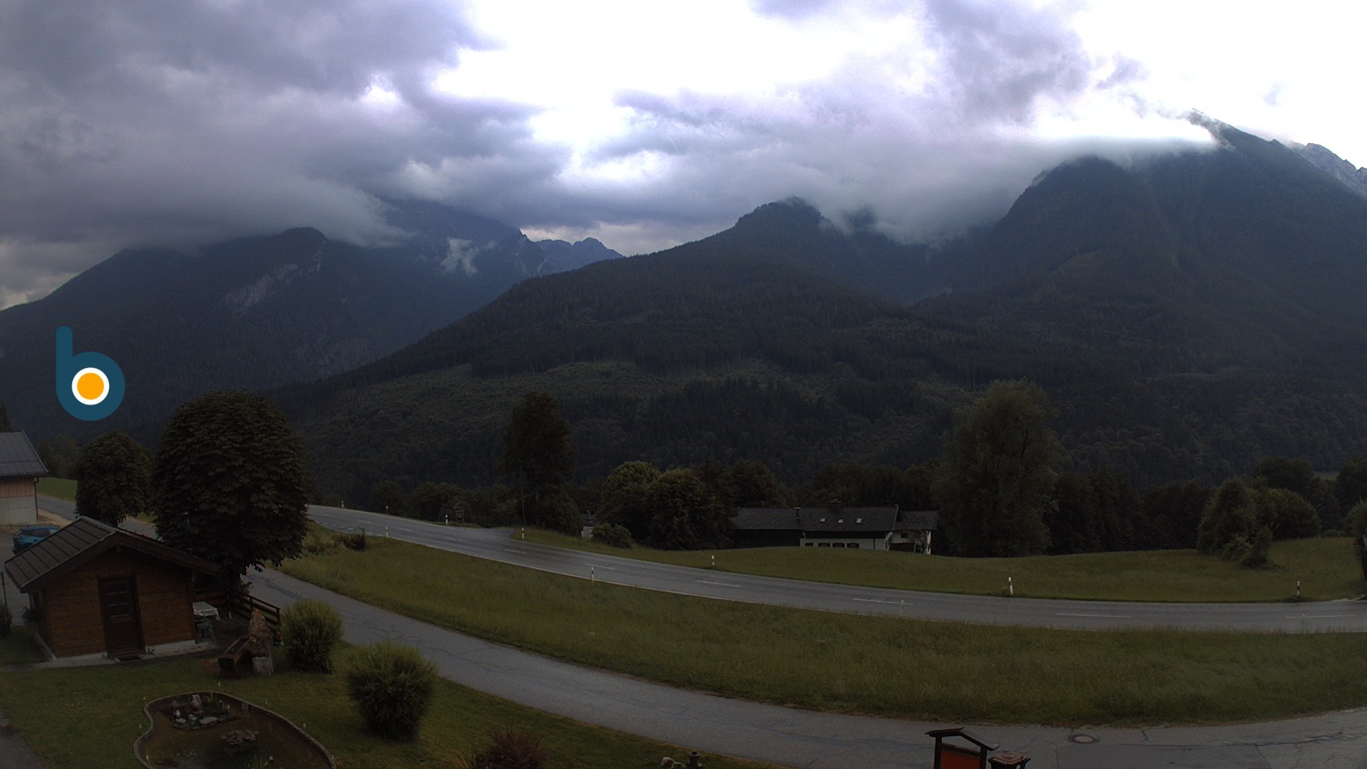 Archiv Foto Webcam Ramsau - Blick auf die Alpenstraße