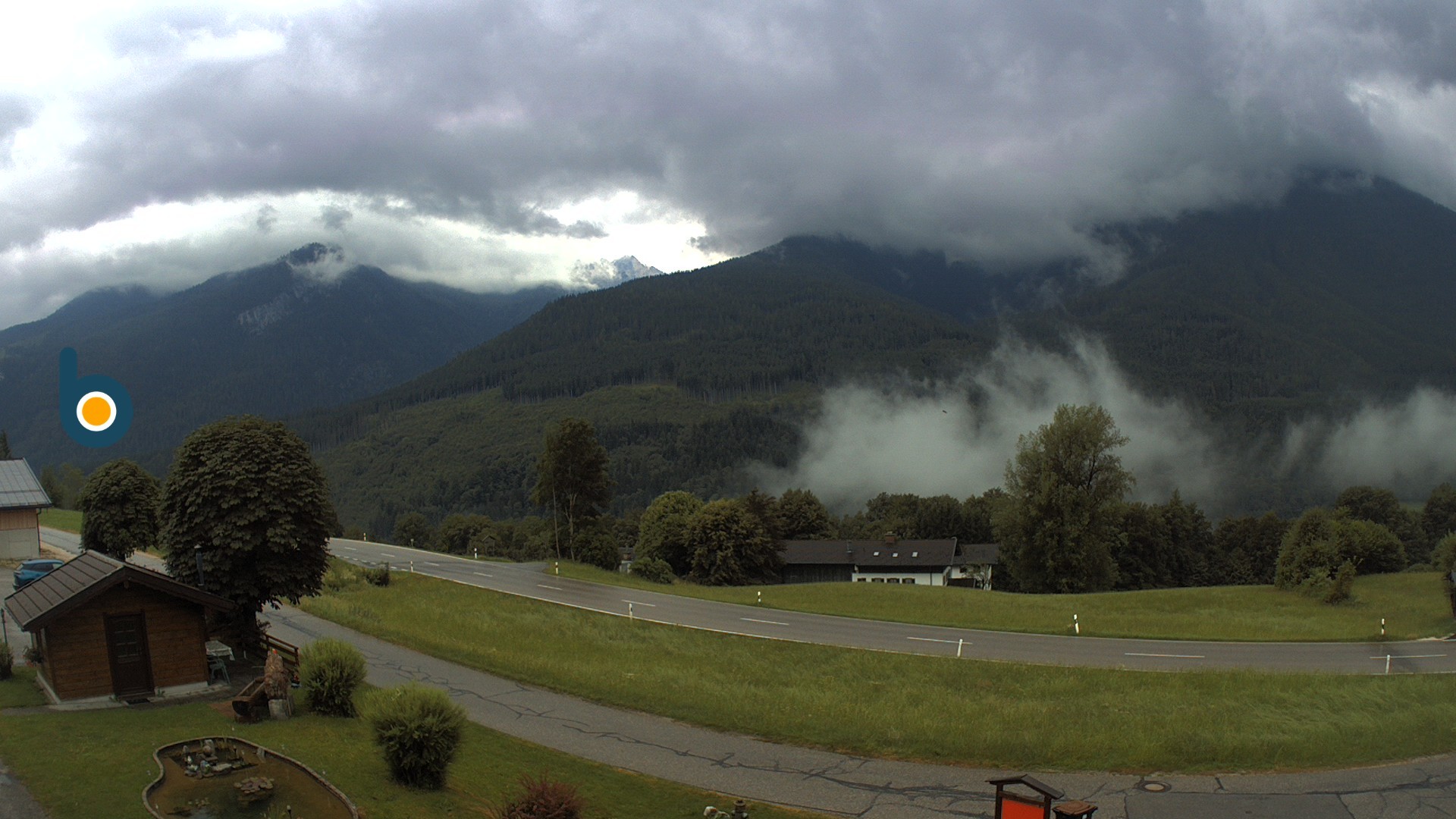 Archiv Foto Webcam Ramsau - Blick auf die Alpenstraße