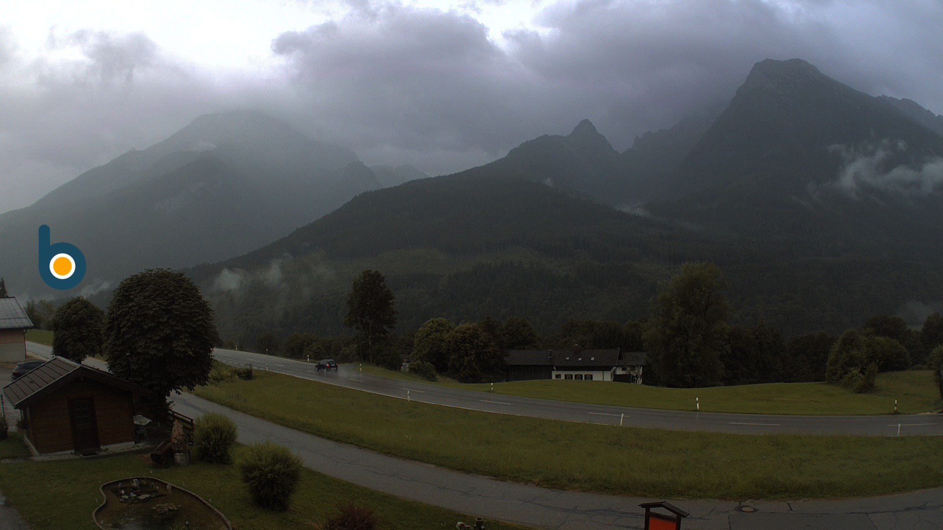 Archiv Foto Webcam Ramsau - Blick auf die Alpenstraße
