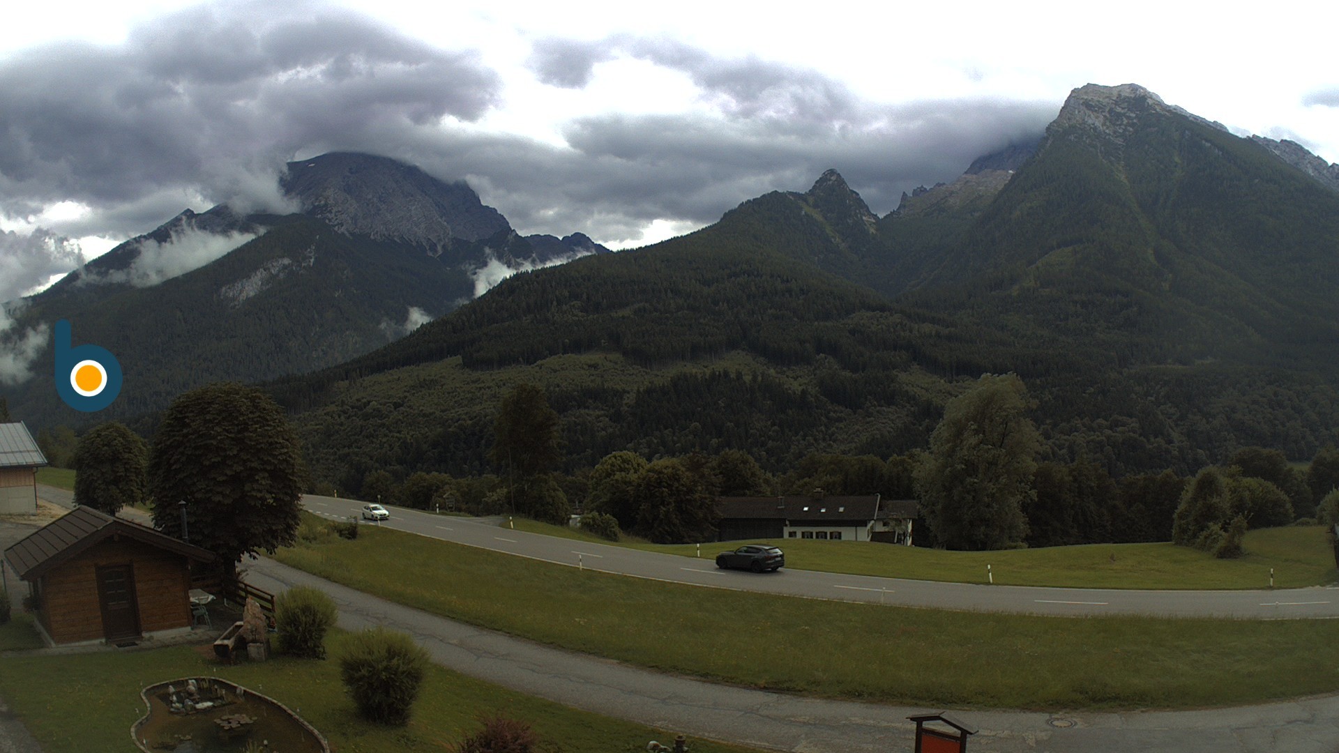 Archiv Foto Webcam Ramsau - Blick auf die Alpenstraße