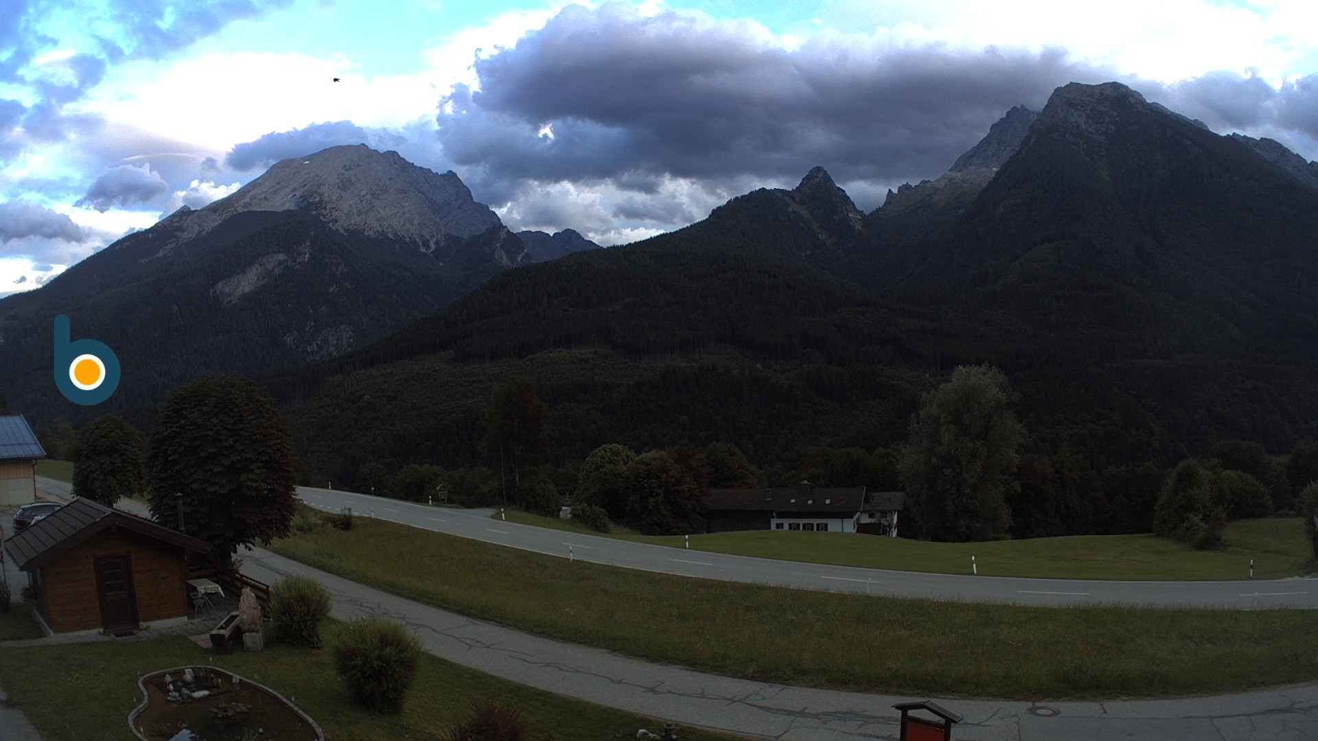 Archiv Foto Webcam Ramsau - Blick auf die Alpenstraße