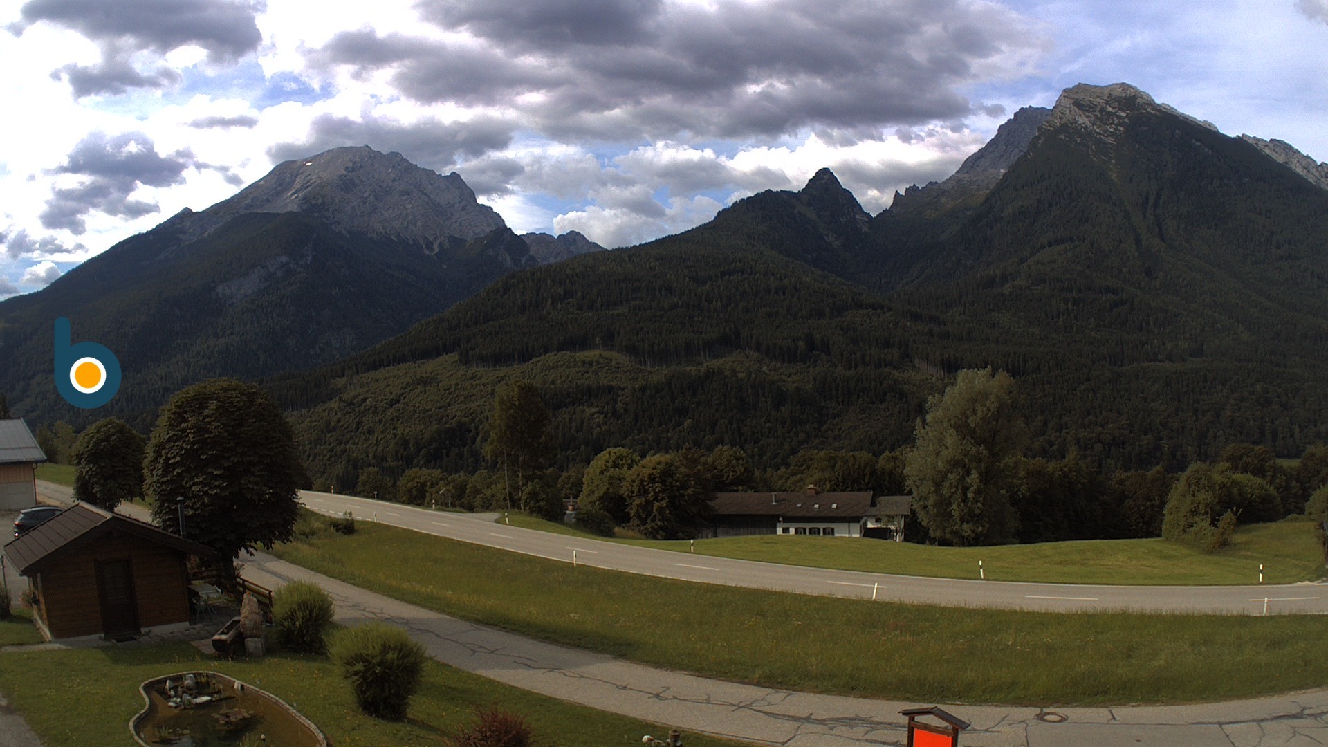 Archiv Foto Webcam Ramsau - Blick auf die Alpenstraße