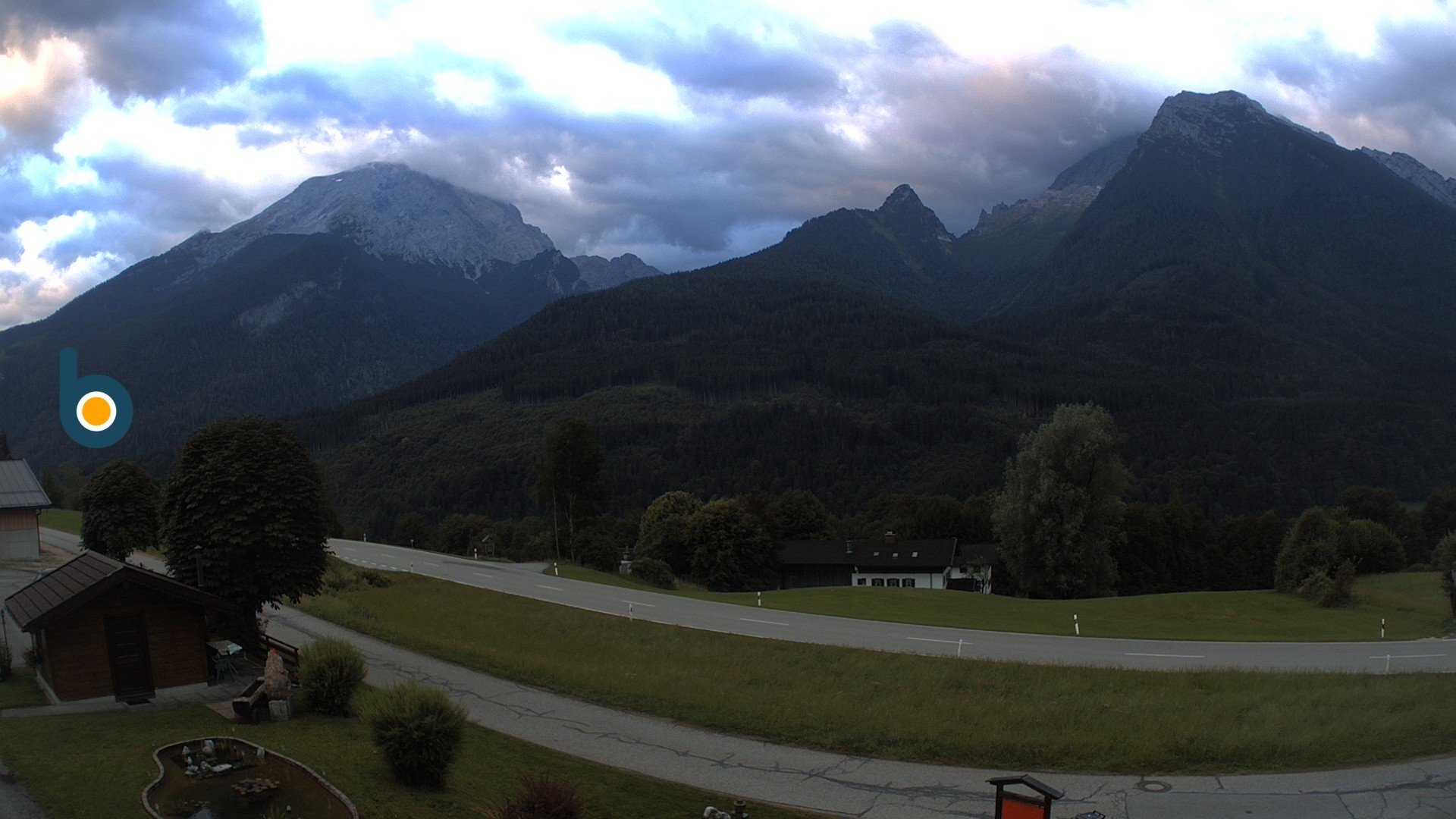 Archiv Foto Webcam Ramsau - Blick auf die Alpenstraße