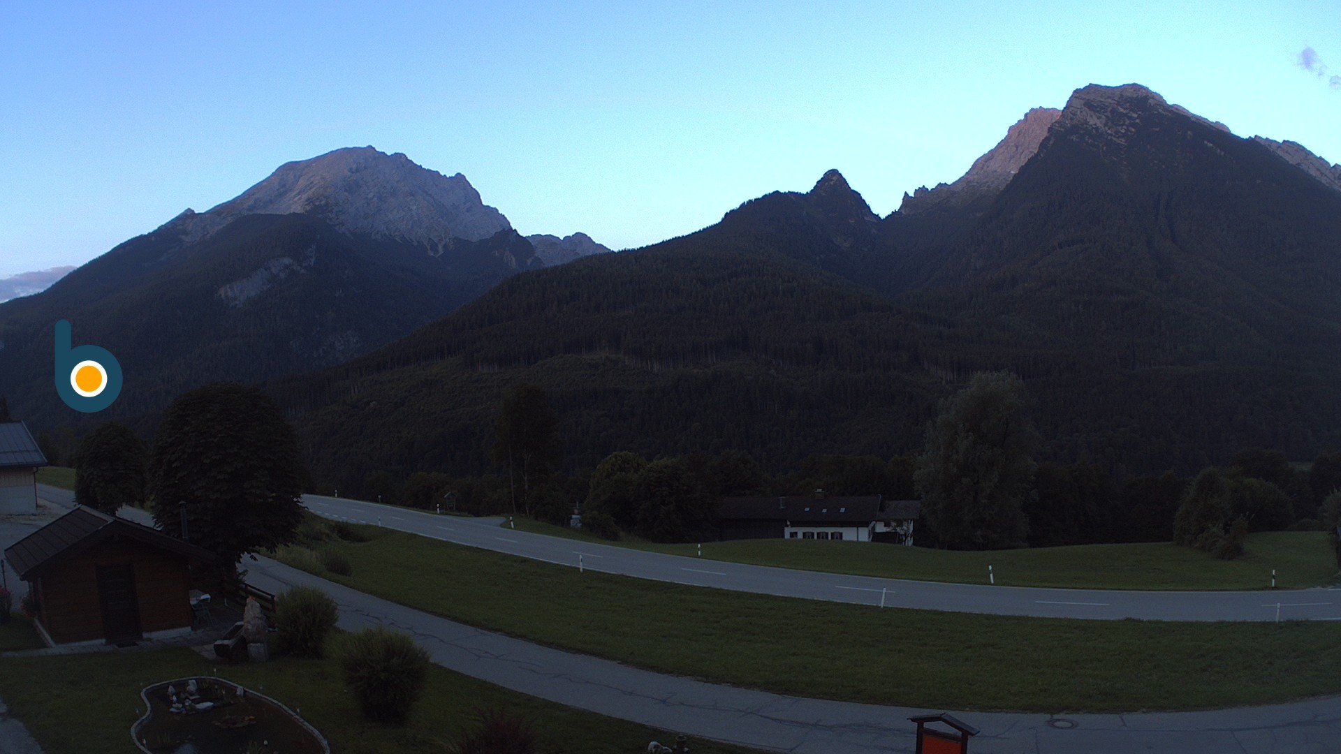 Archiv Foto Webcam Ramsau - Blick auf die Alpenstraße
