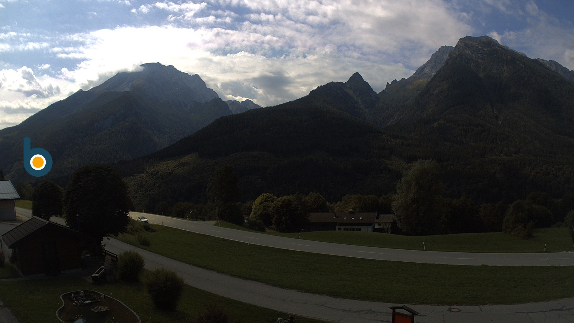 Archiv Foto Webcam Ramsau - Blick auf die Alpenstraße