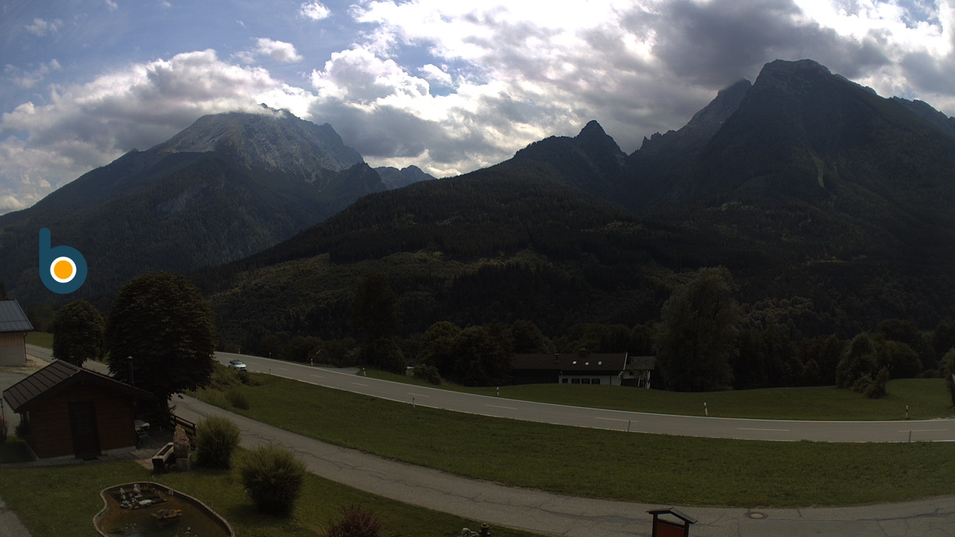Archiv Foto Webcam Ramsau - Blick auf die Alpenstraße