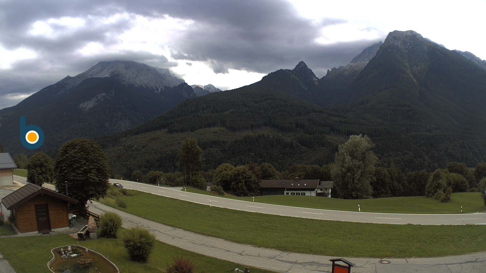 Archiv Foto Webcam Ramsau - Blick auf die Alpenstraße