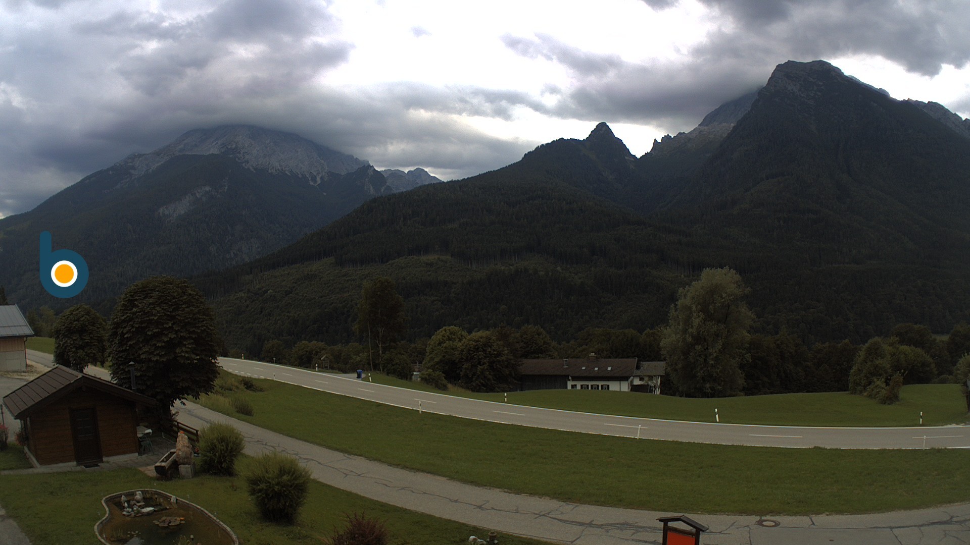 Archiv Foto Webcam Ramsau - Blick auf die Alpenstraße