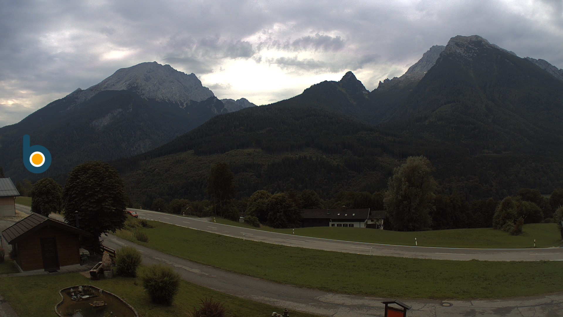 Archiv Foto Webcam Ramsau - Blick auf die Alpenstraße