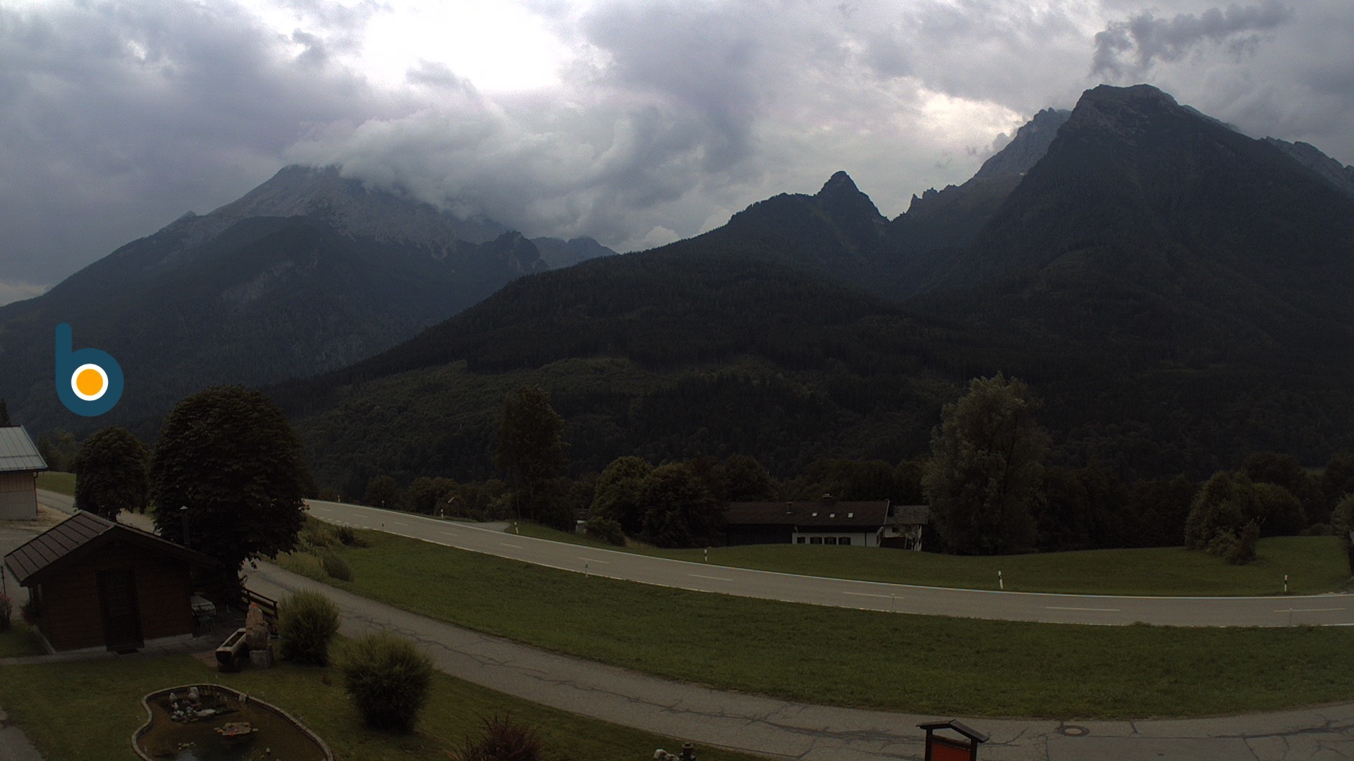 Archiv Foto Webcam Ramsau - Blick auf die Alpenstraße