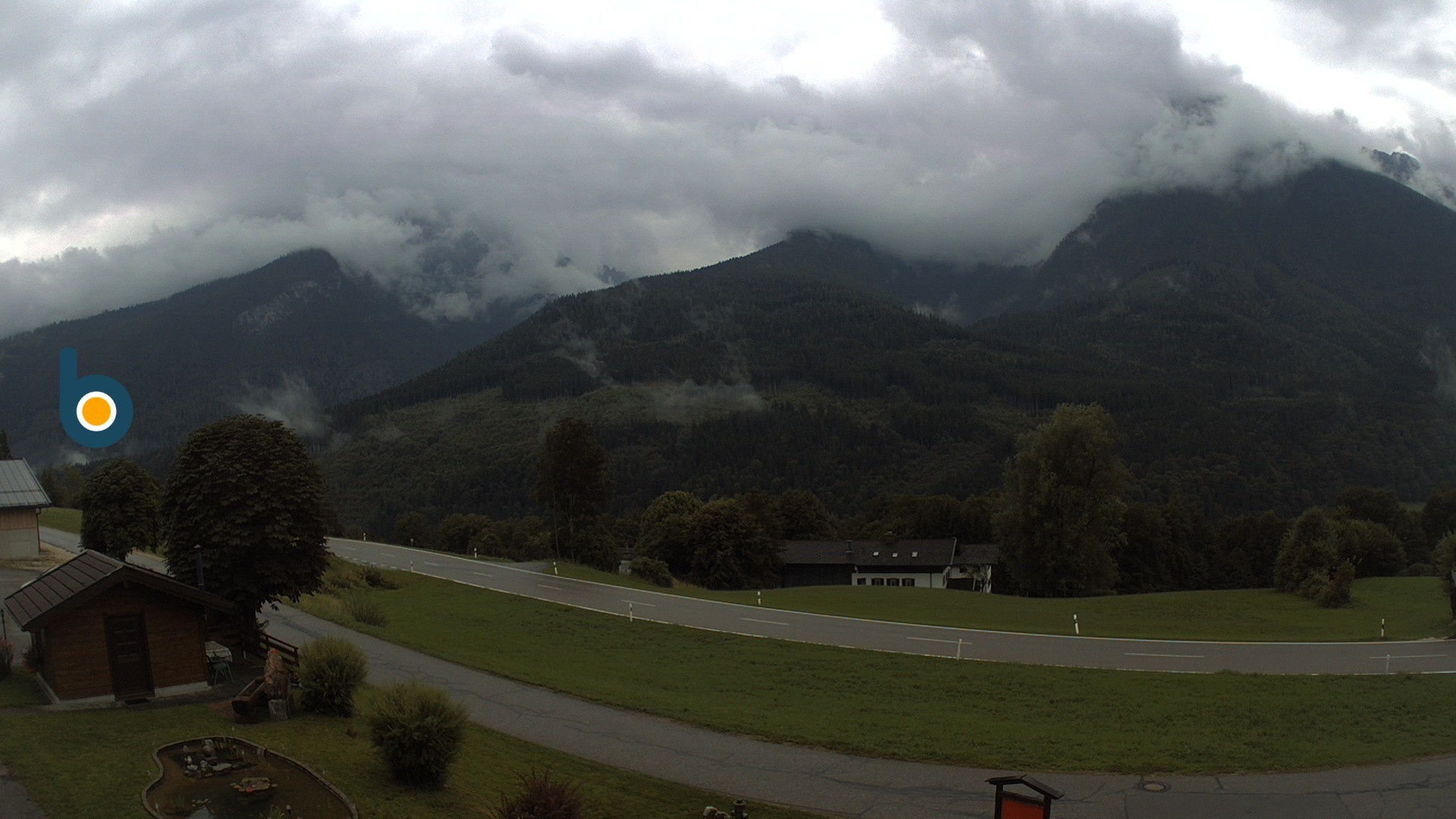 Archiv Foto Webcam Ramsau - Blick auf die Alpenstraße