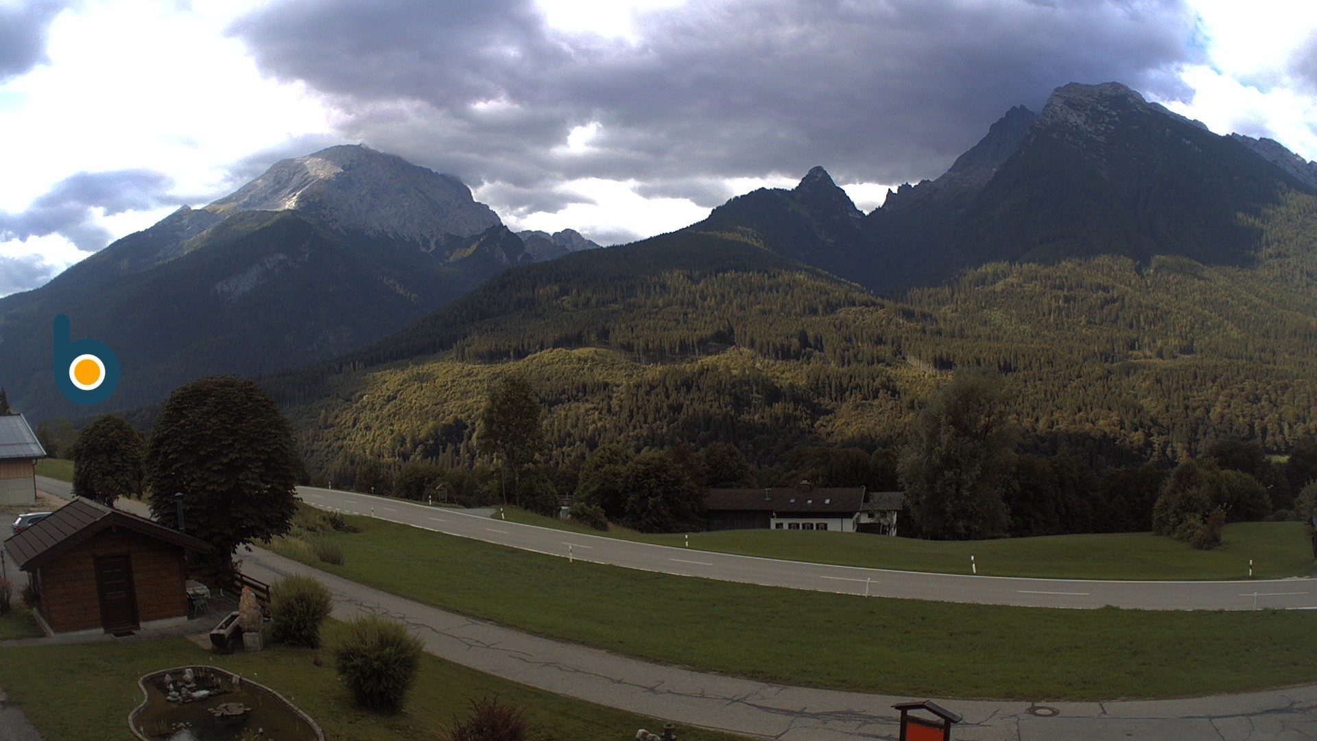 Archiv Foto Webcam Ramsau - Blick auf die Alpenstraße