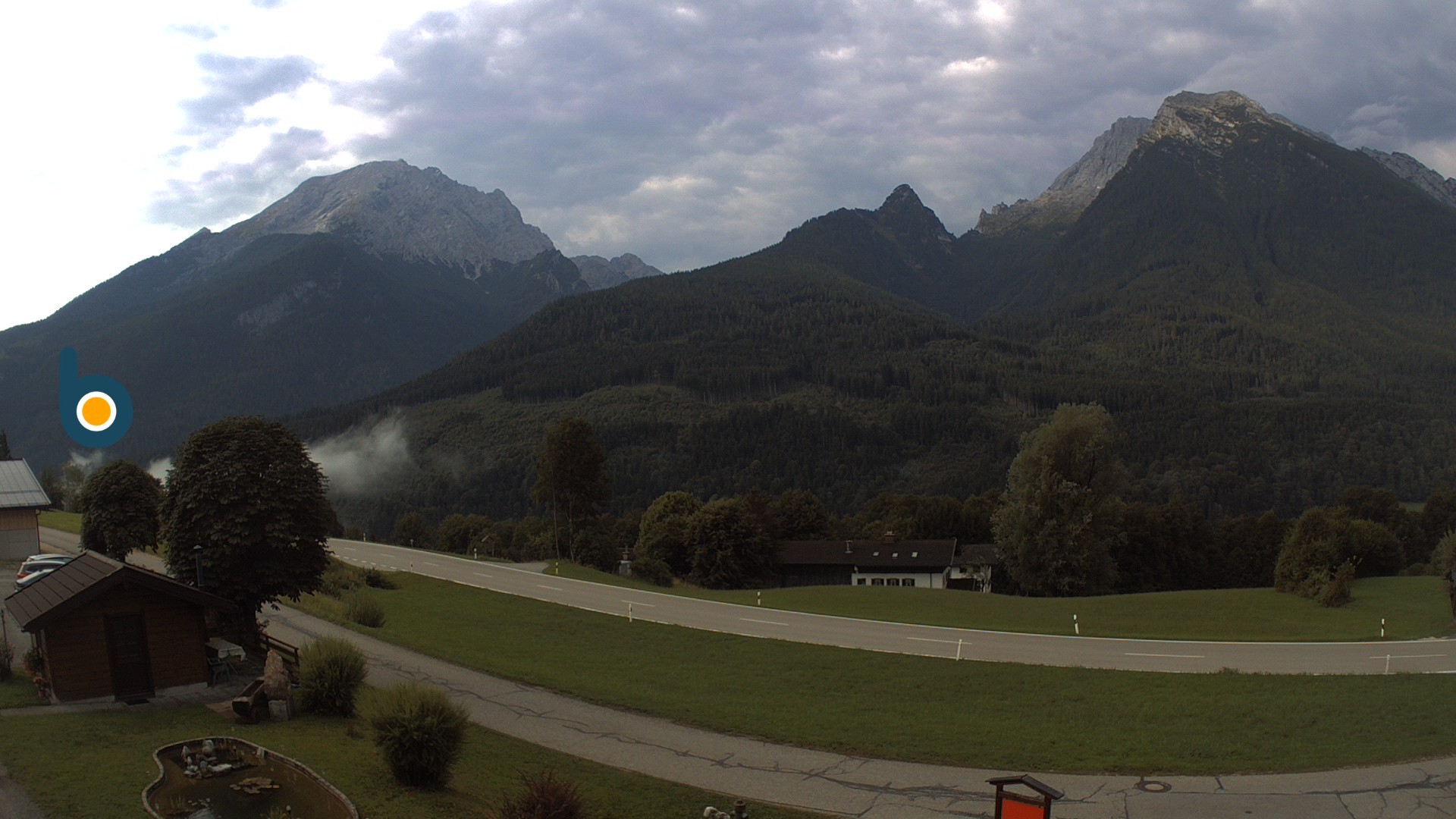 Archiv Foto Webcam Ramsau - Blick auf die Alpenstraße