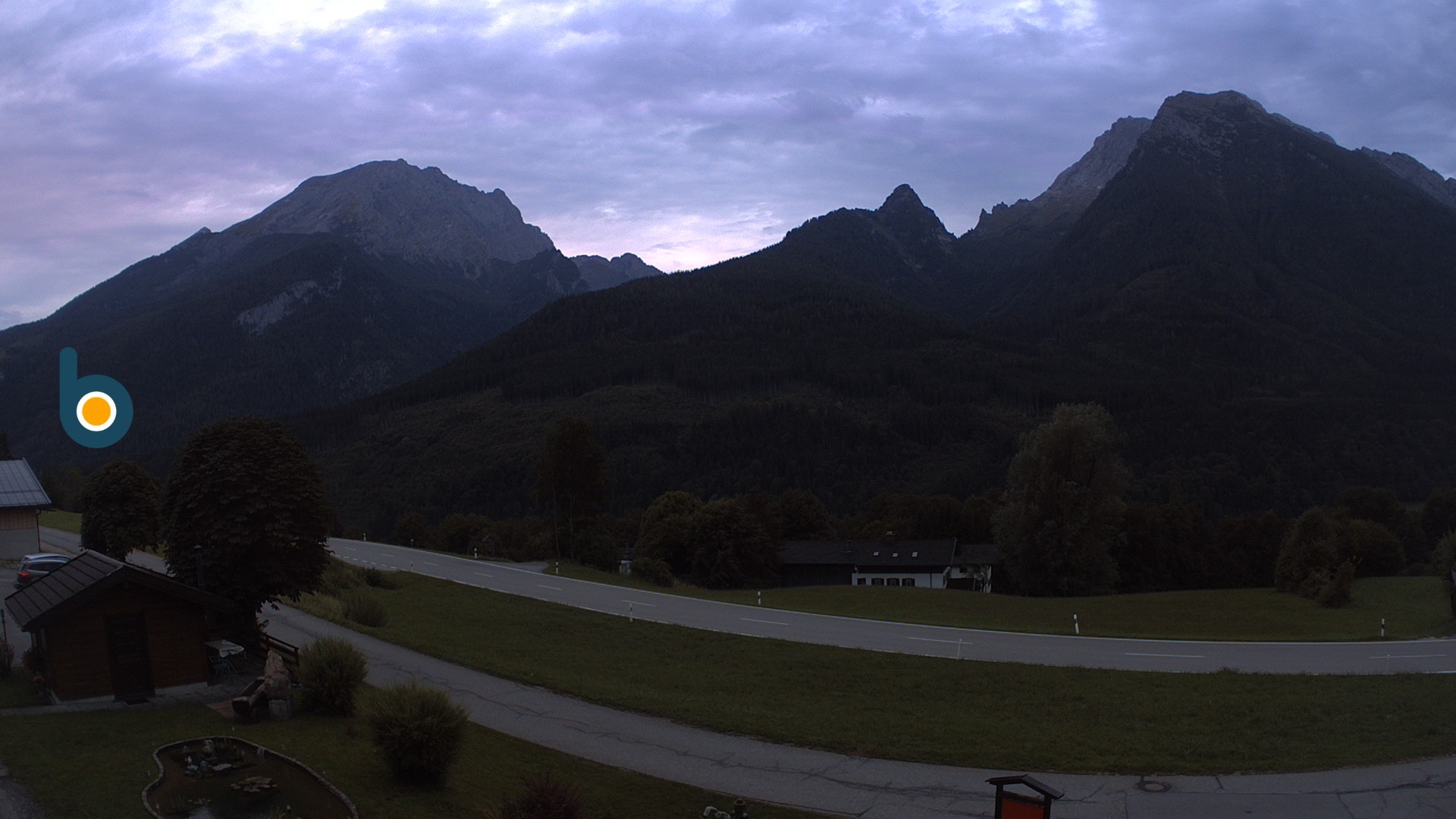 Archiv Foto Webcam Ramsau - Blick auf die Alpenstraße