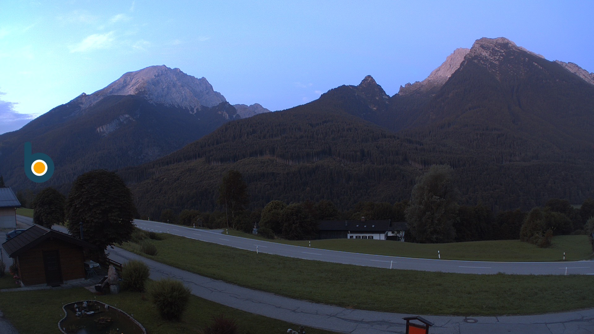 Archiv Foto Webcam Ramsau - Blick auf die Alpenstraße