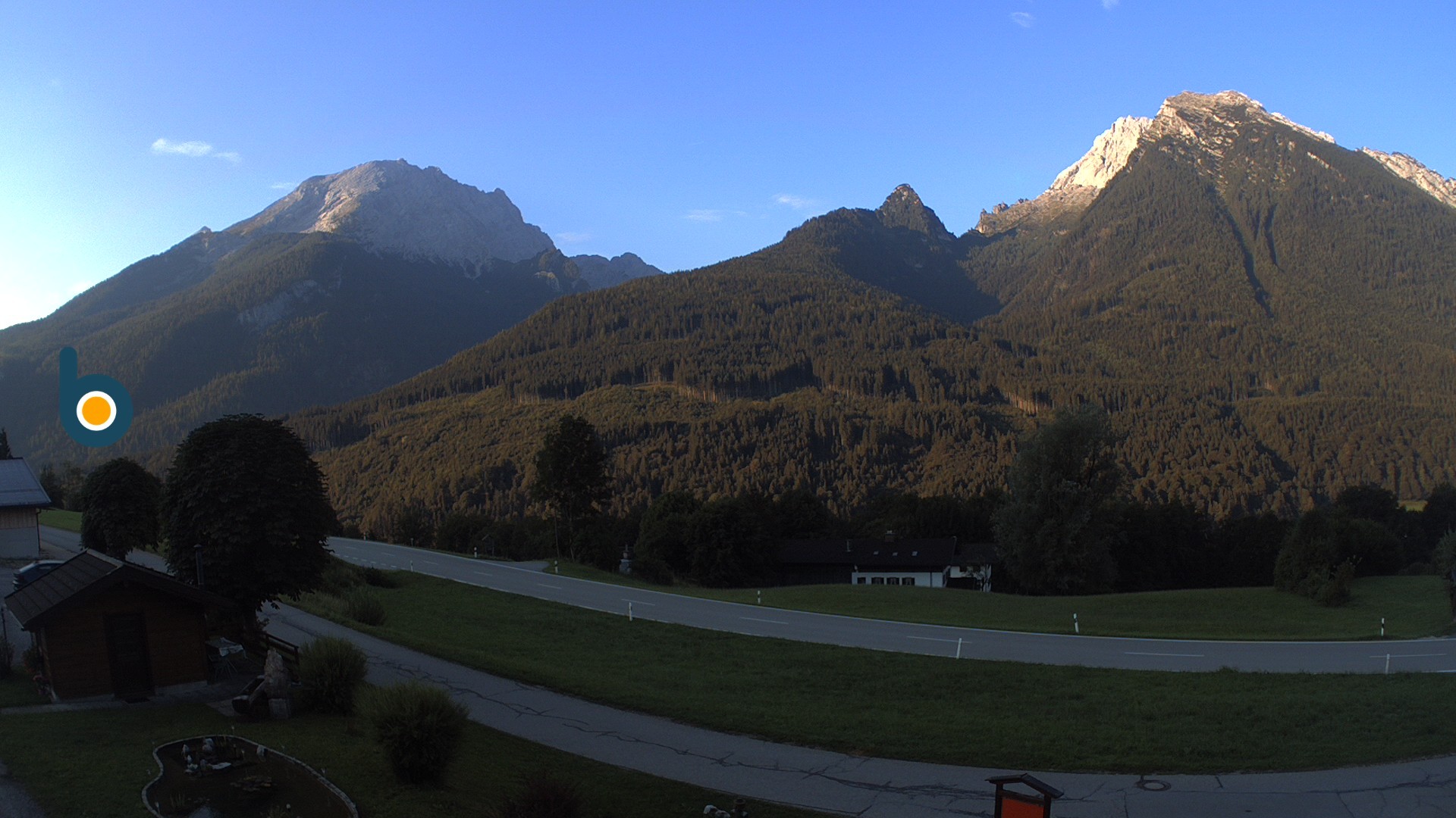 Archiv Foto Webcam Ramsau - Blick auf die Alpenstraße