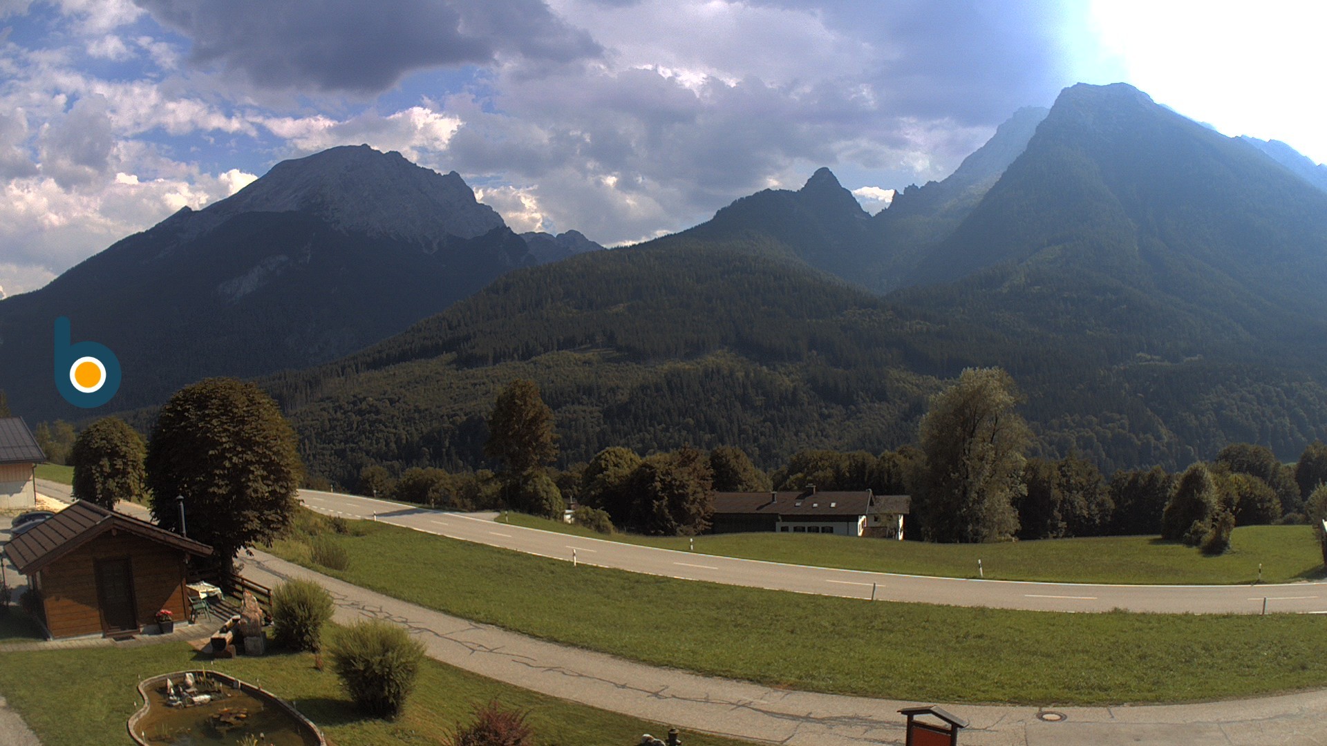 Archiv Foto Webcam Ramsau - Blick auf die Alpenstraße