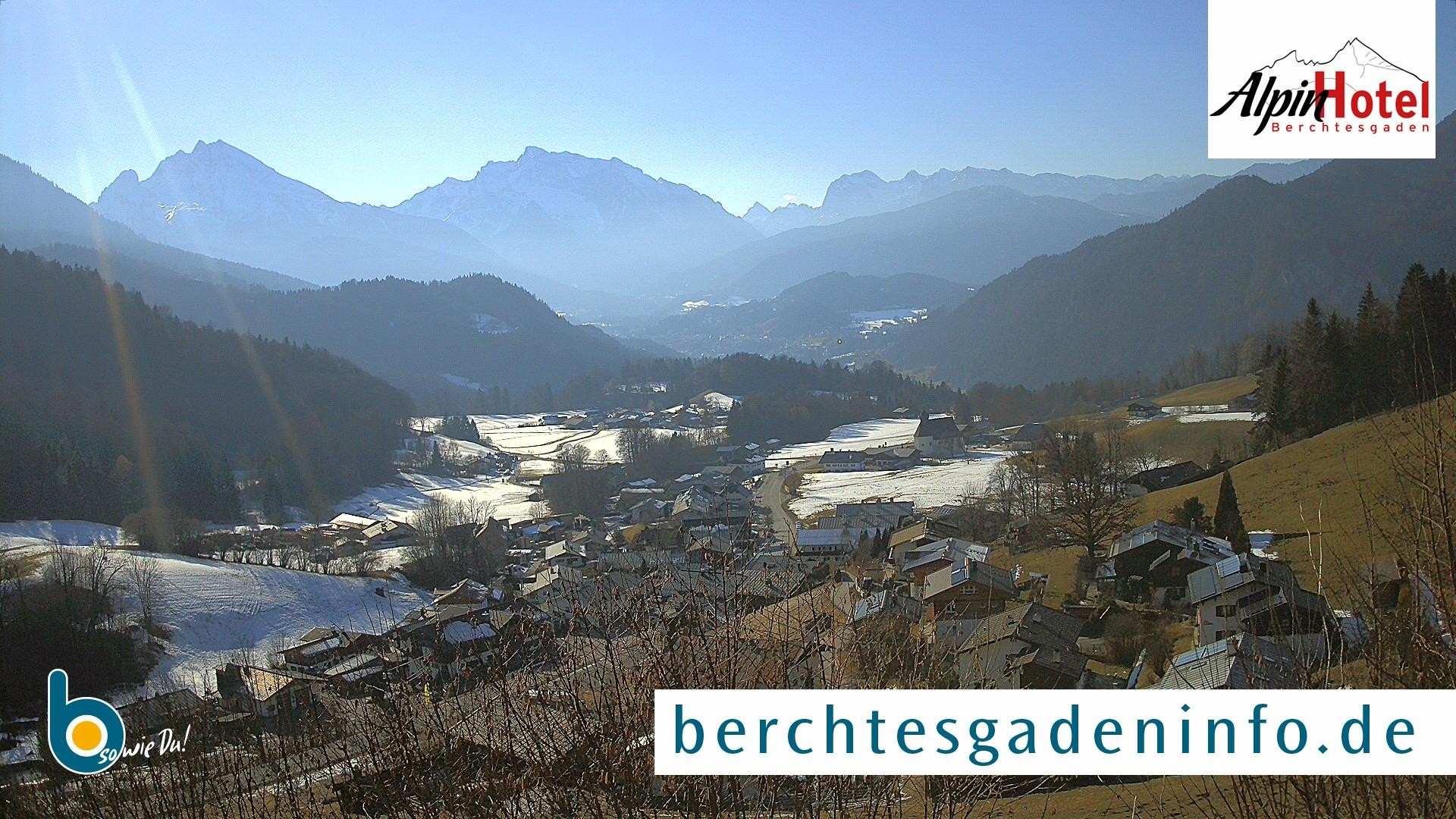 Archiv Foto Webcam Oberau: Alpinhotel Berchtesgaden