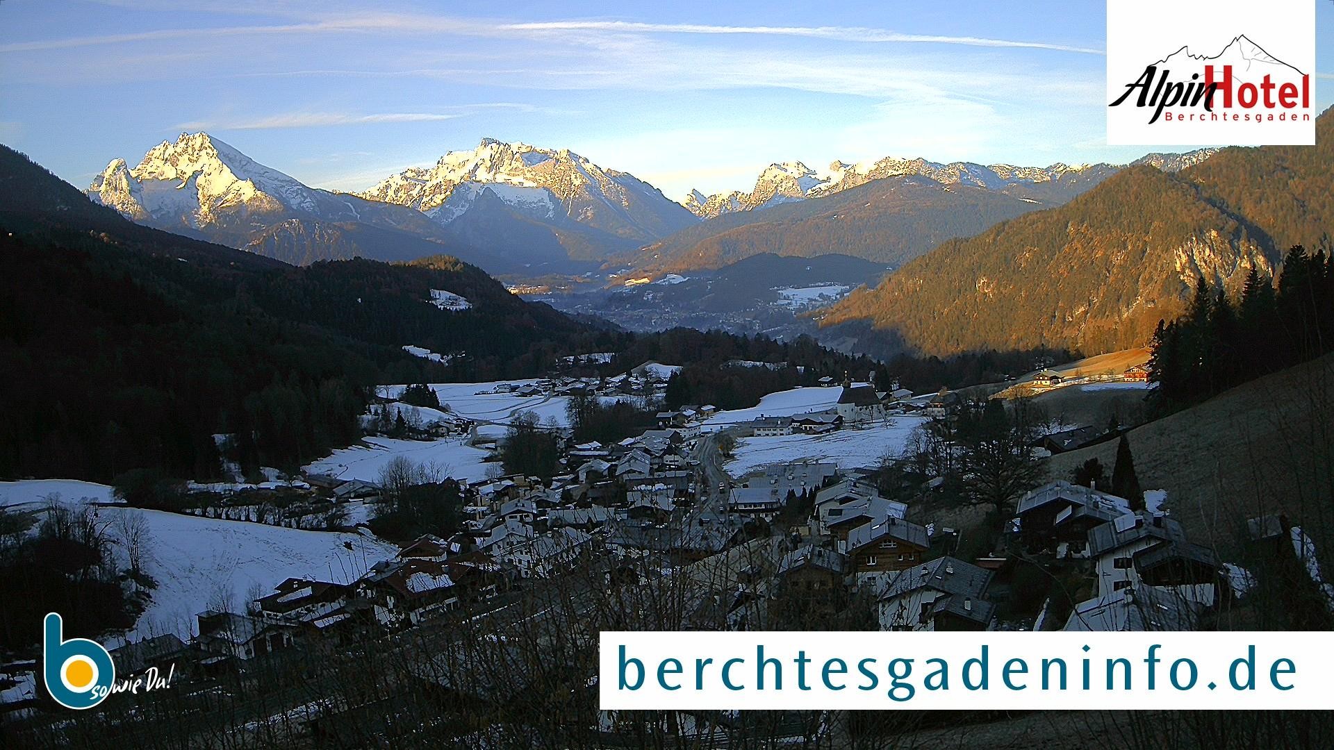 Archiv Foto Webcam Oberau: Alpinhotel Berchtesgaden