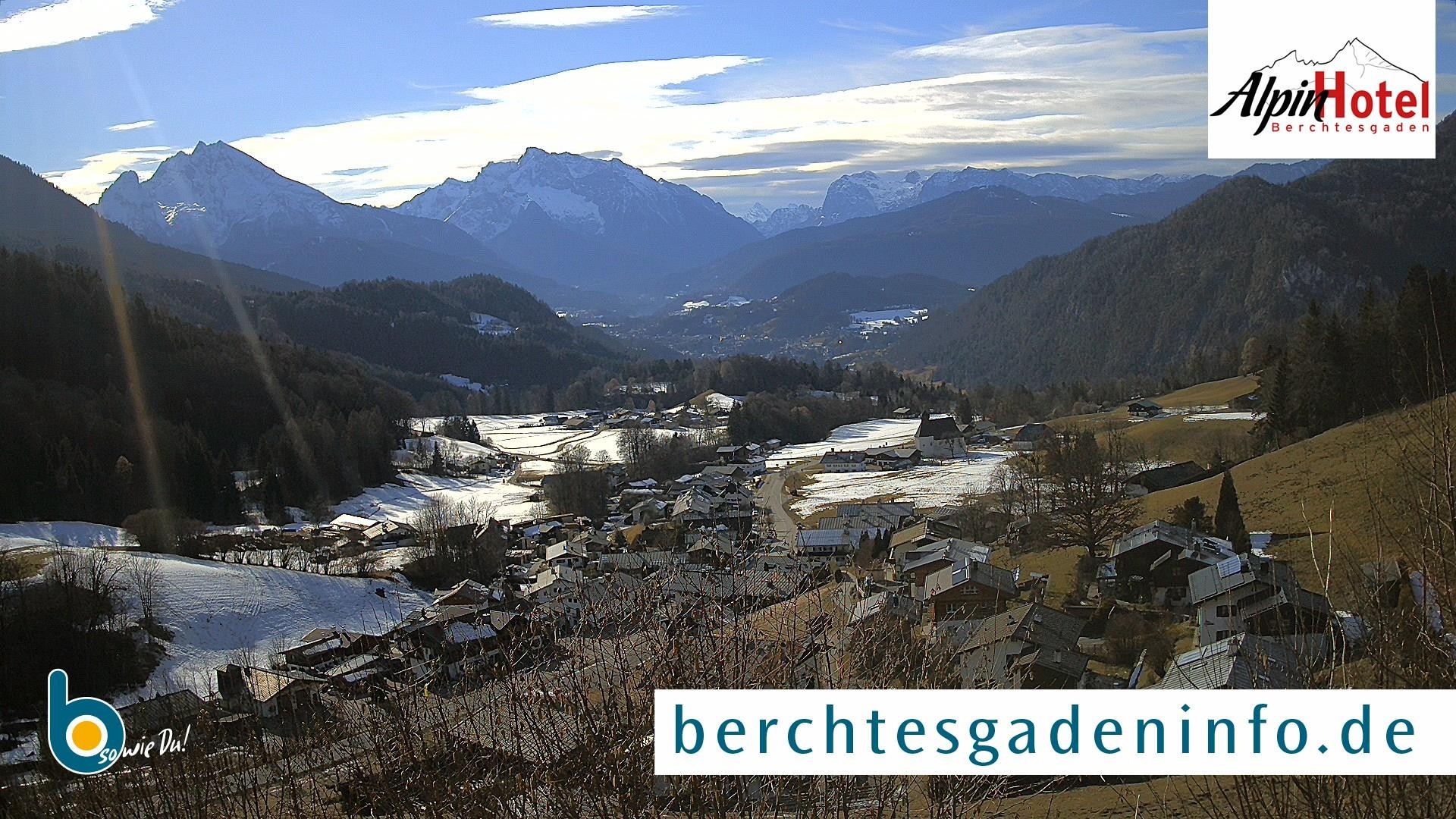 Archiv Foto Webcam Oberau: Alpinhotel Berchtesgaden
