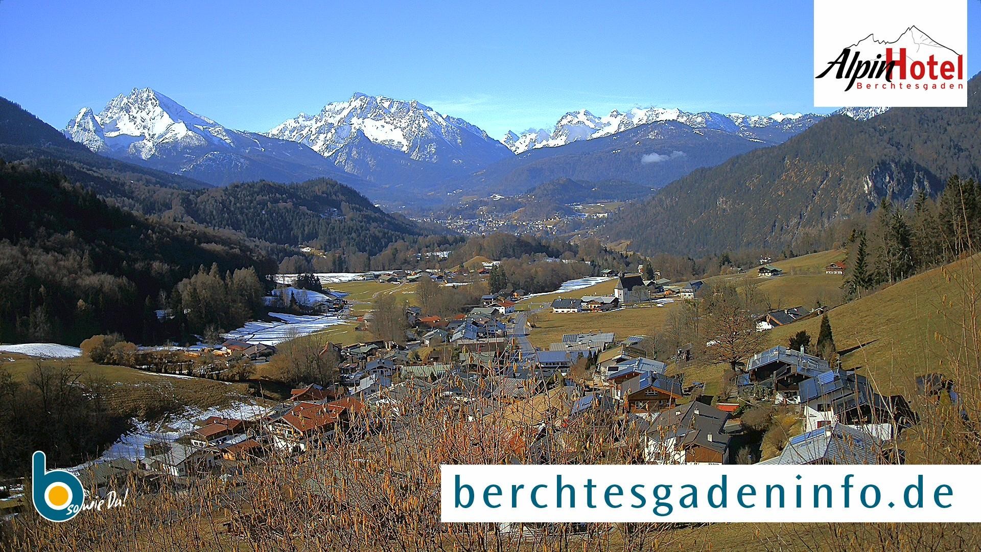 Archiv Foto Webcam Oberau: Alpinhotel Berchtesgaden
