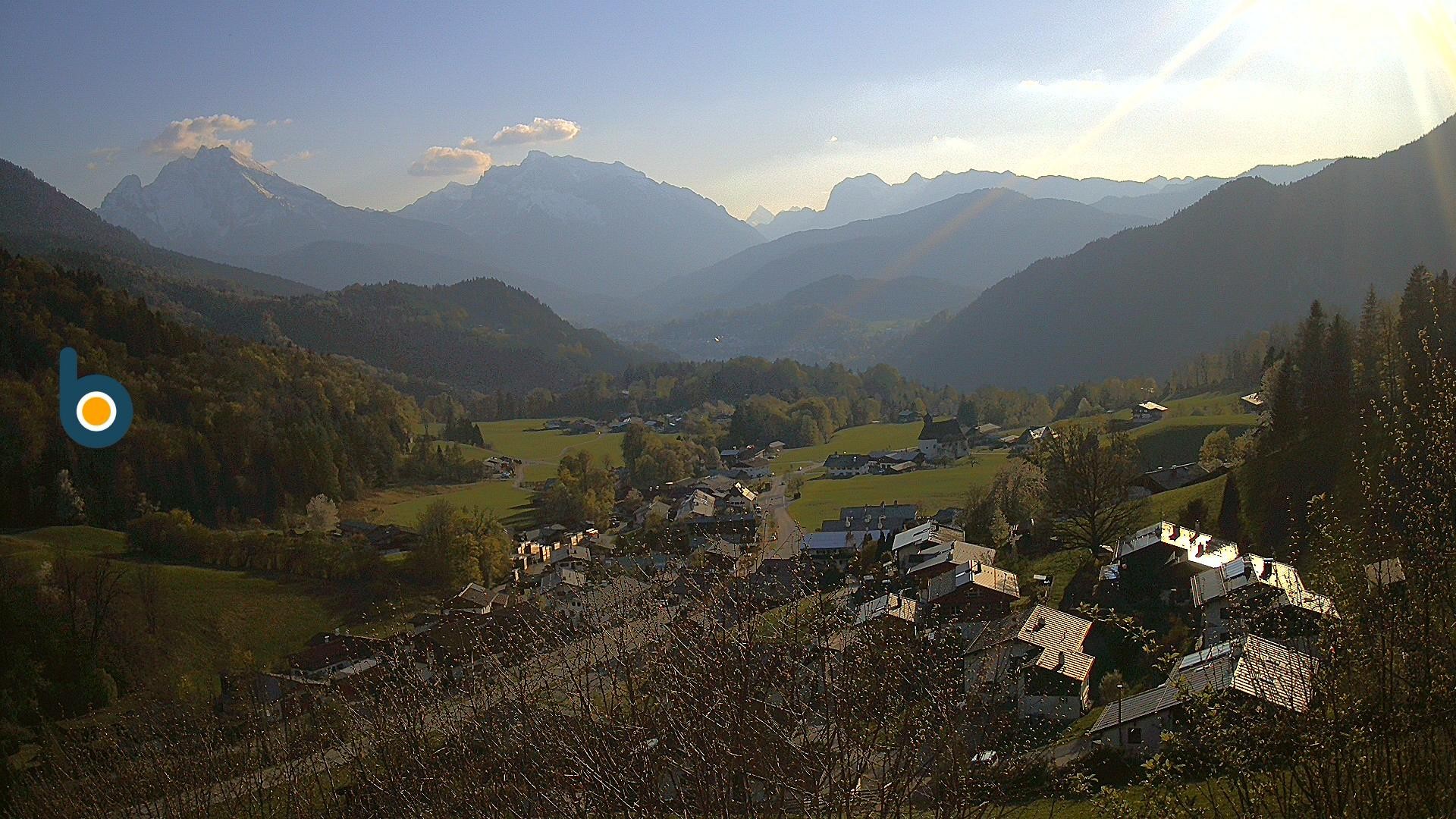 Archived image Webcam Berchtesgaden - View Oberau