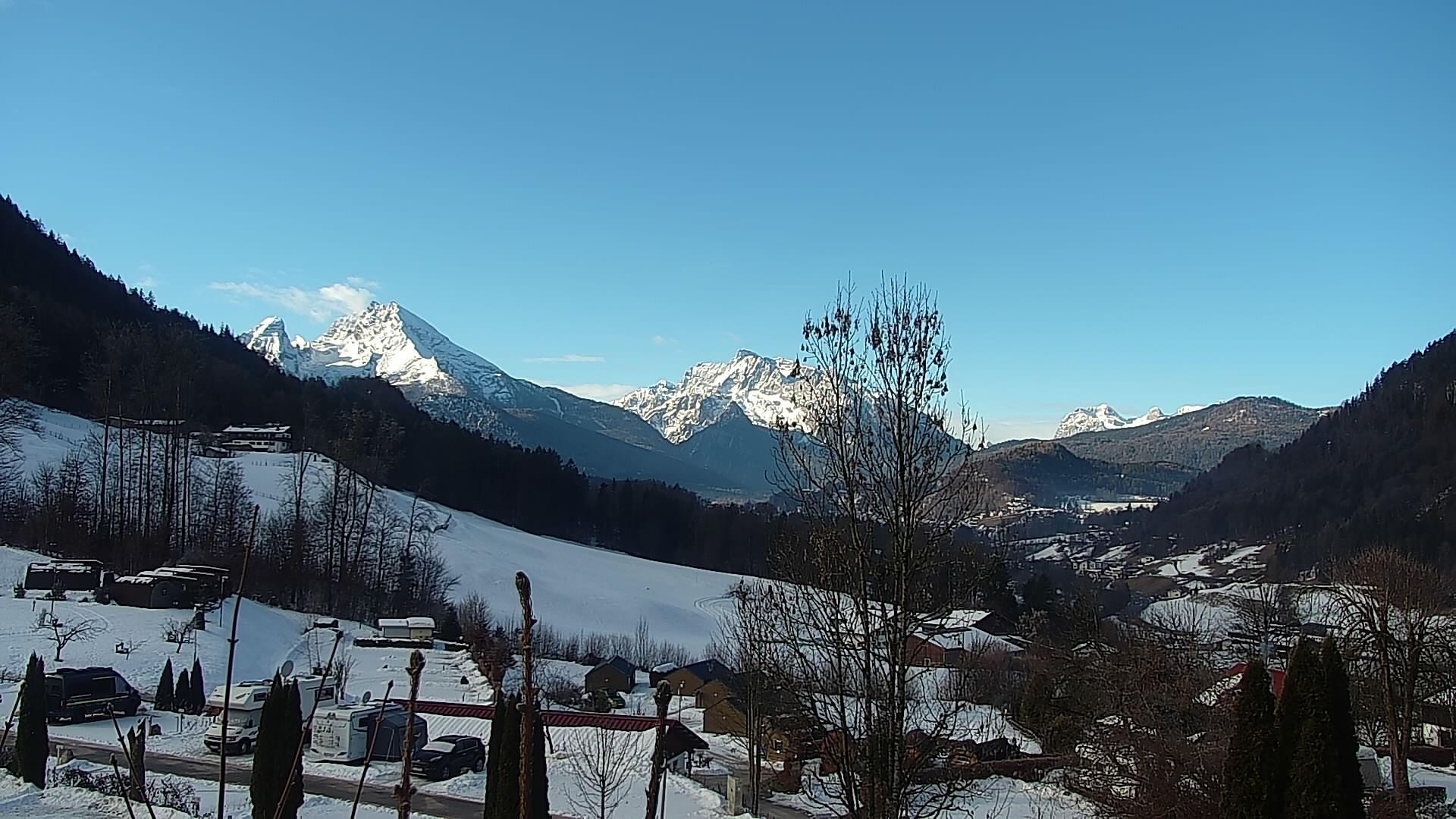 Archived image Webcam Berchtesgaden: Camping Site Allweglehen