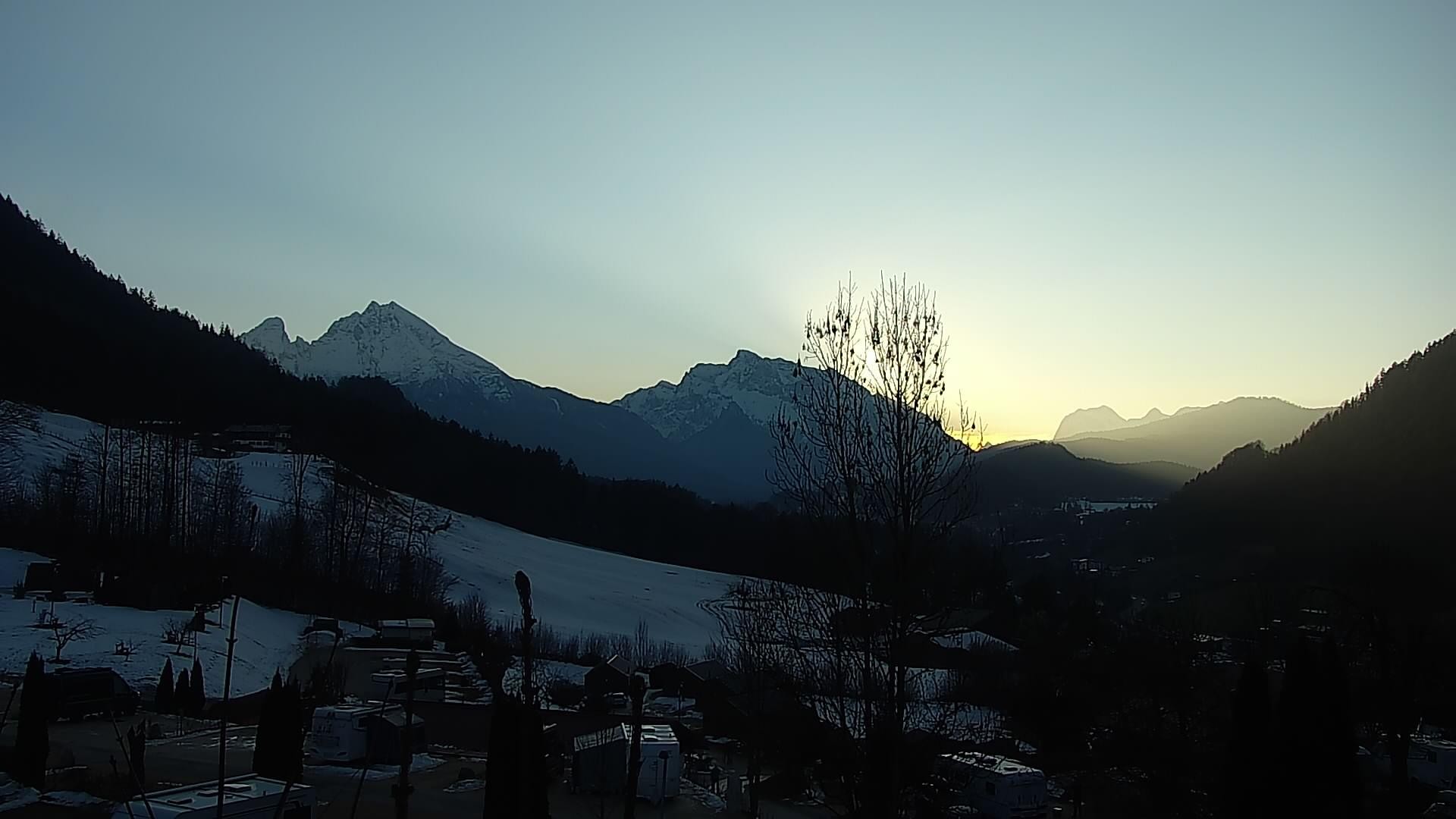 Archived image Webcam Berchtesgaden: Camping Site Allweglehen