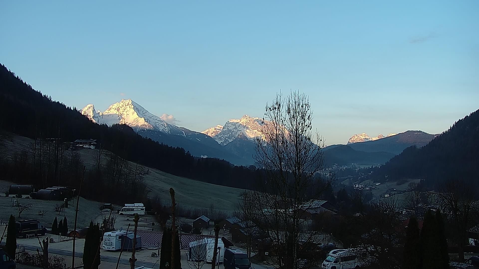 Archived image Webcam Berchtesgaden: Camping Site Allweglehen