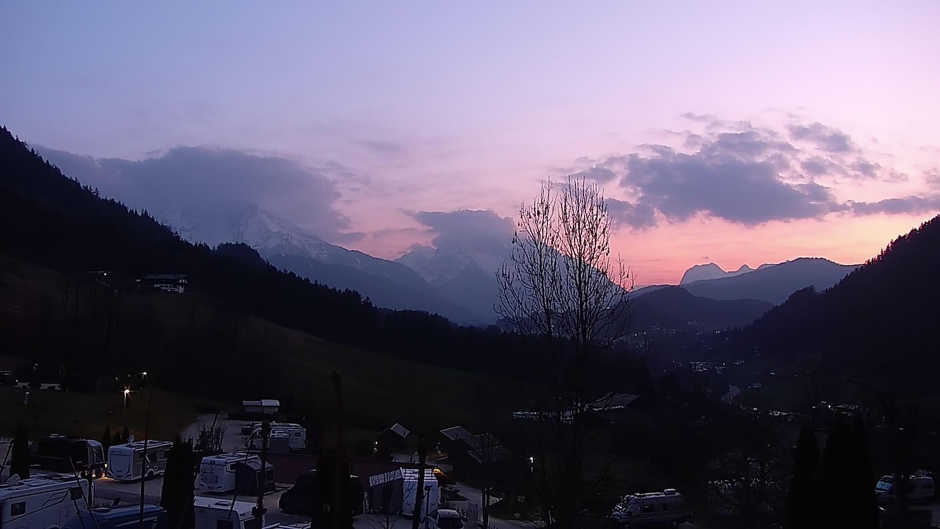 Archived image Webcam Berchtesgaden: Camping Site Allweglehen