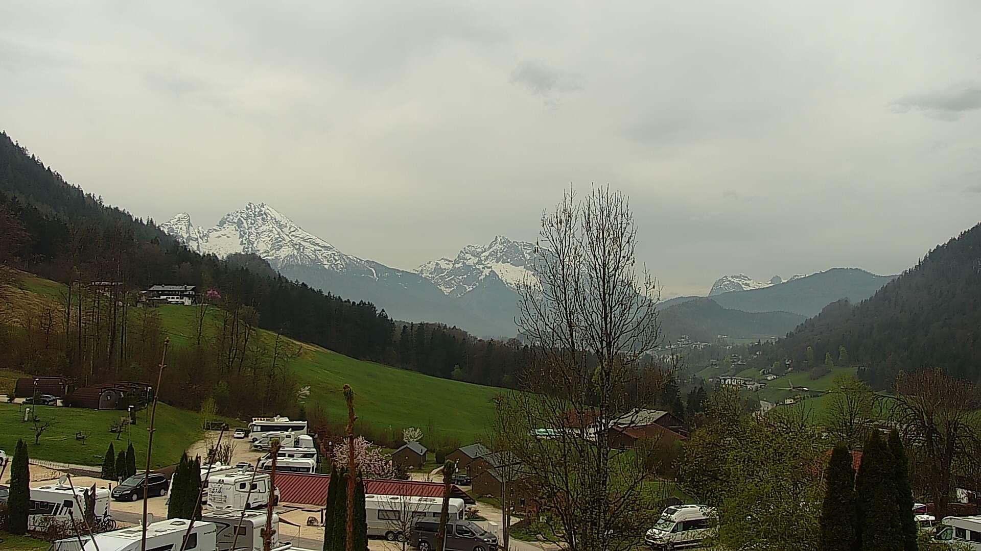 Archived image Webcam Berchtesgaden: Camping Site Allweglehen
