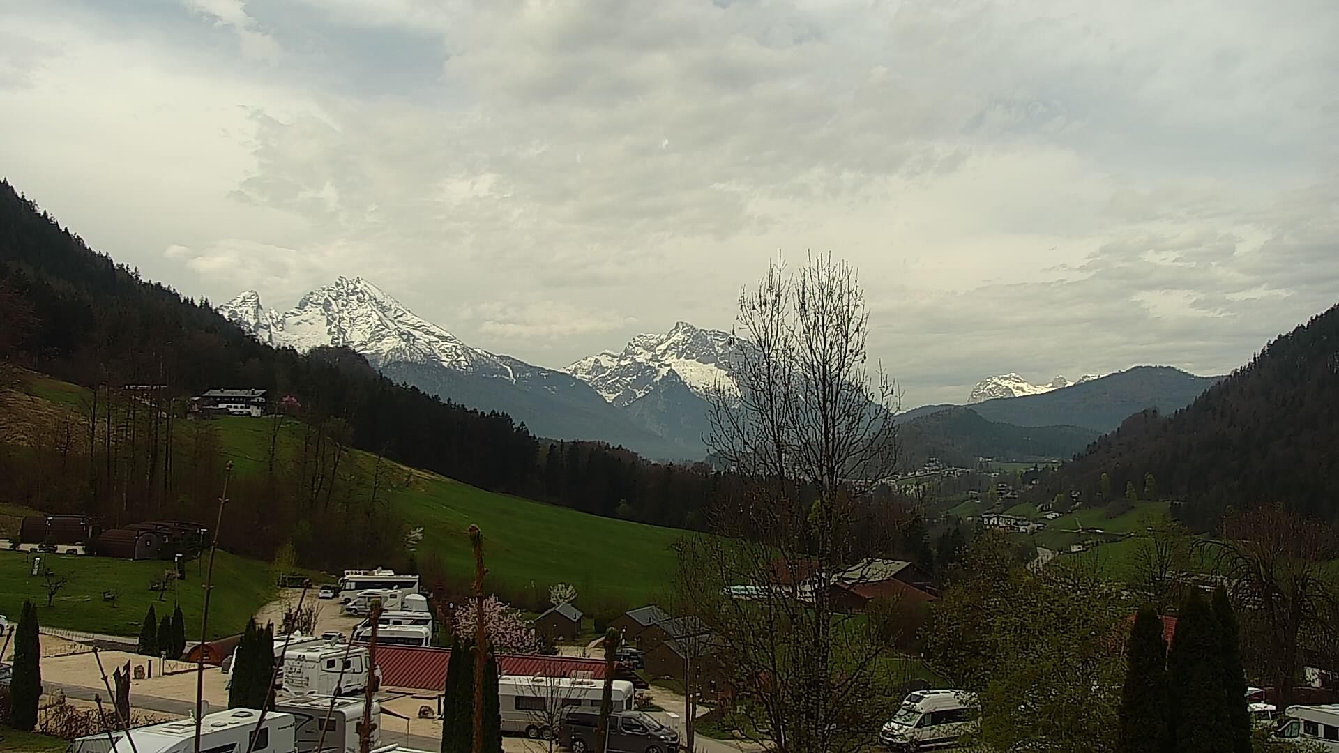 Archived image Webcam Berchtesgaden: Camping Site Allweglehen