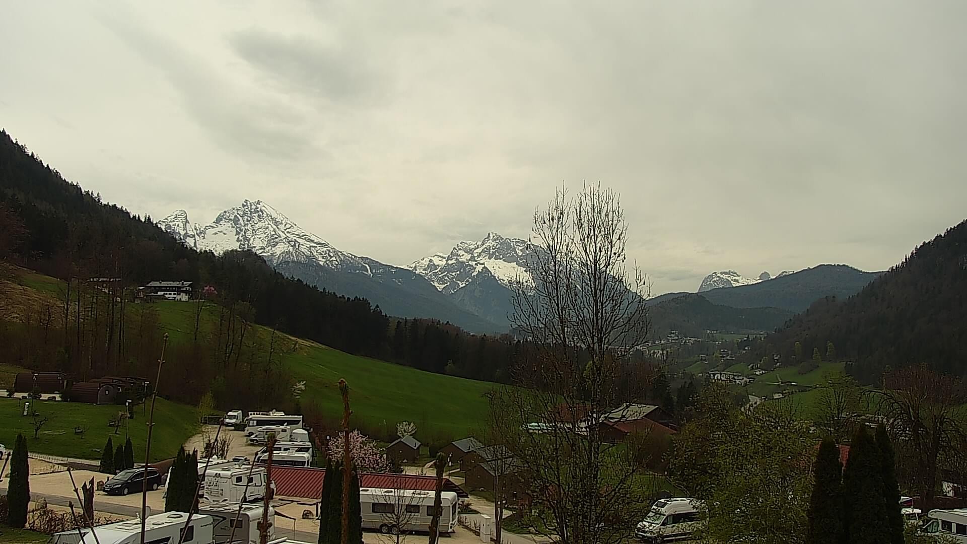 Archived image Webcam Berchtesgaden: Camping Site Allweglehen