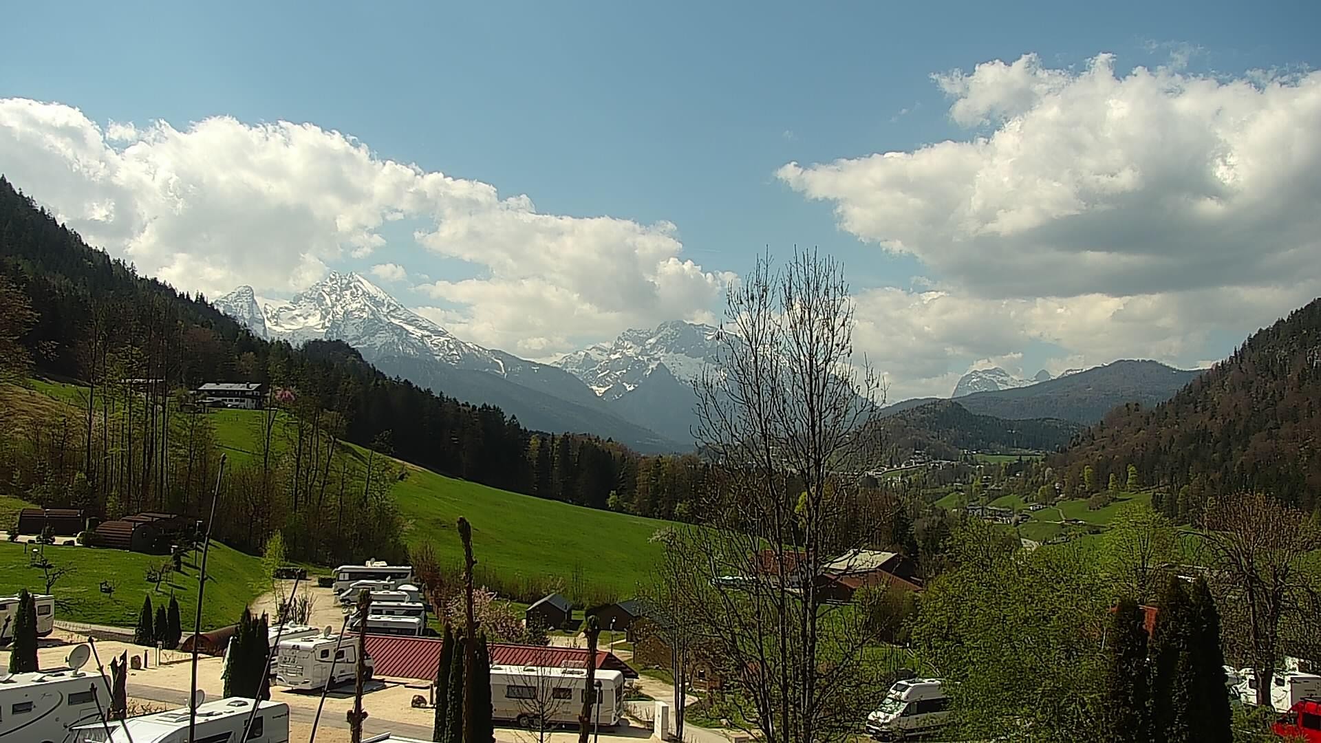 Archived image Webcam Berchtesgaden: Camping Site Allweglehen