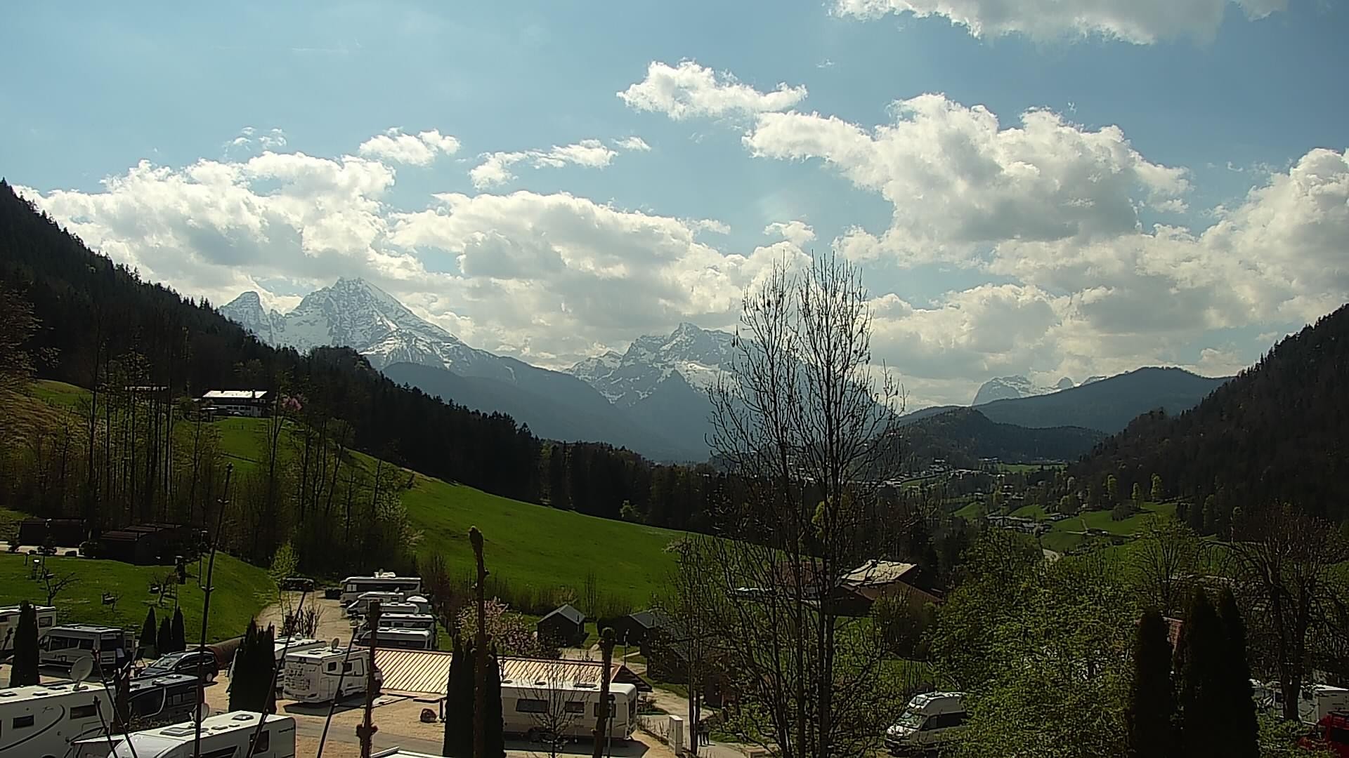 Archived image Webcam Berchtesgaden: Camping Site Allweglehen