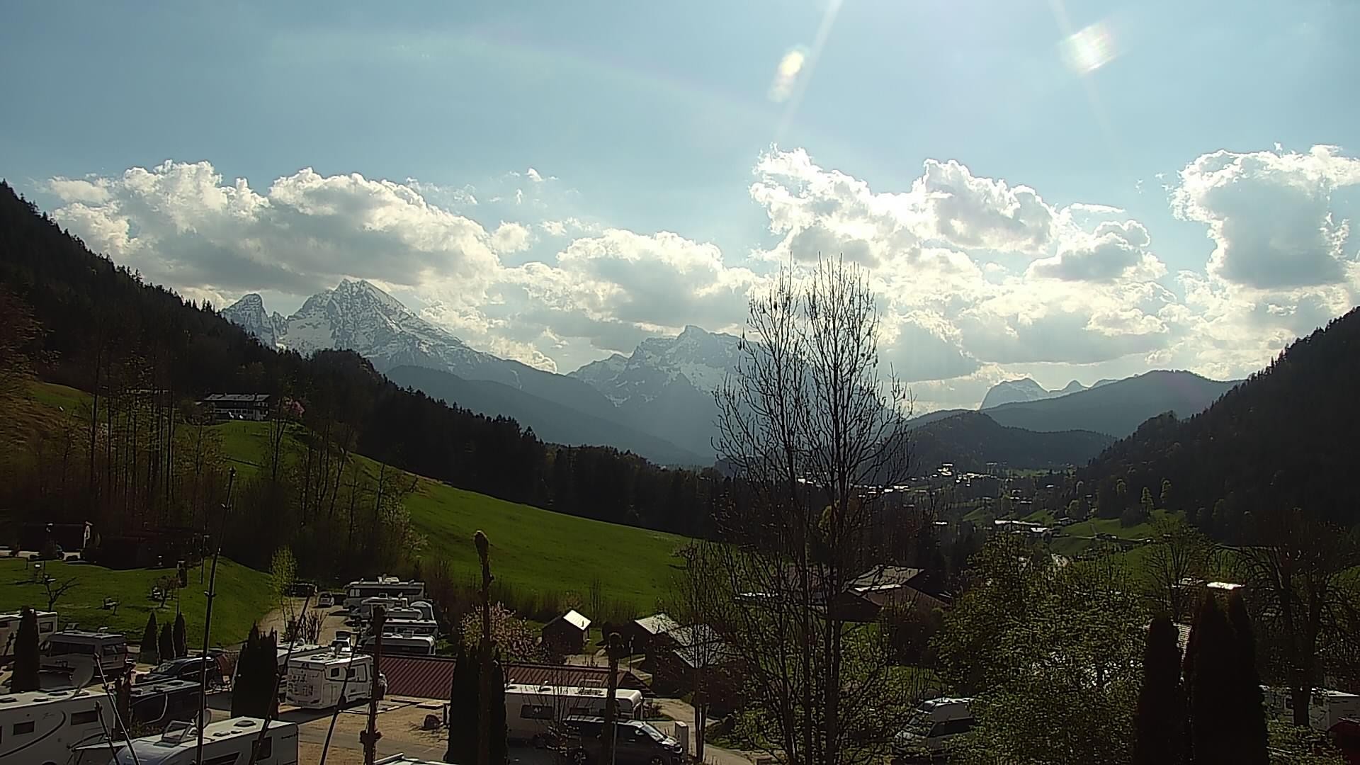 Archived image Webcam Berchtesgaden: Camping Site Allweglehen