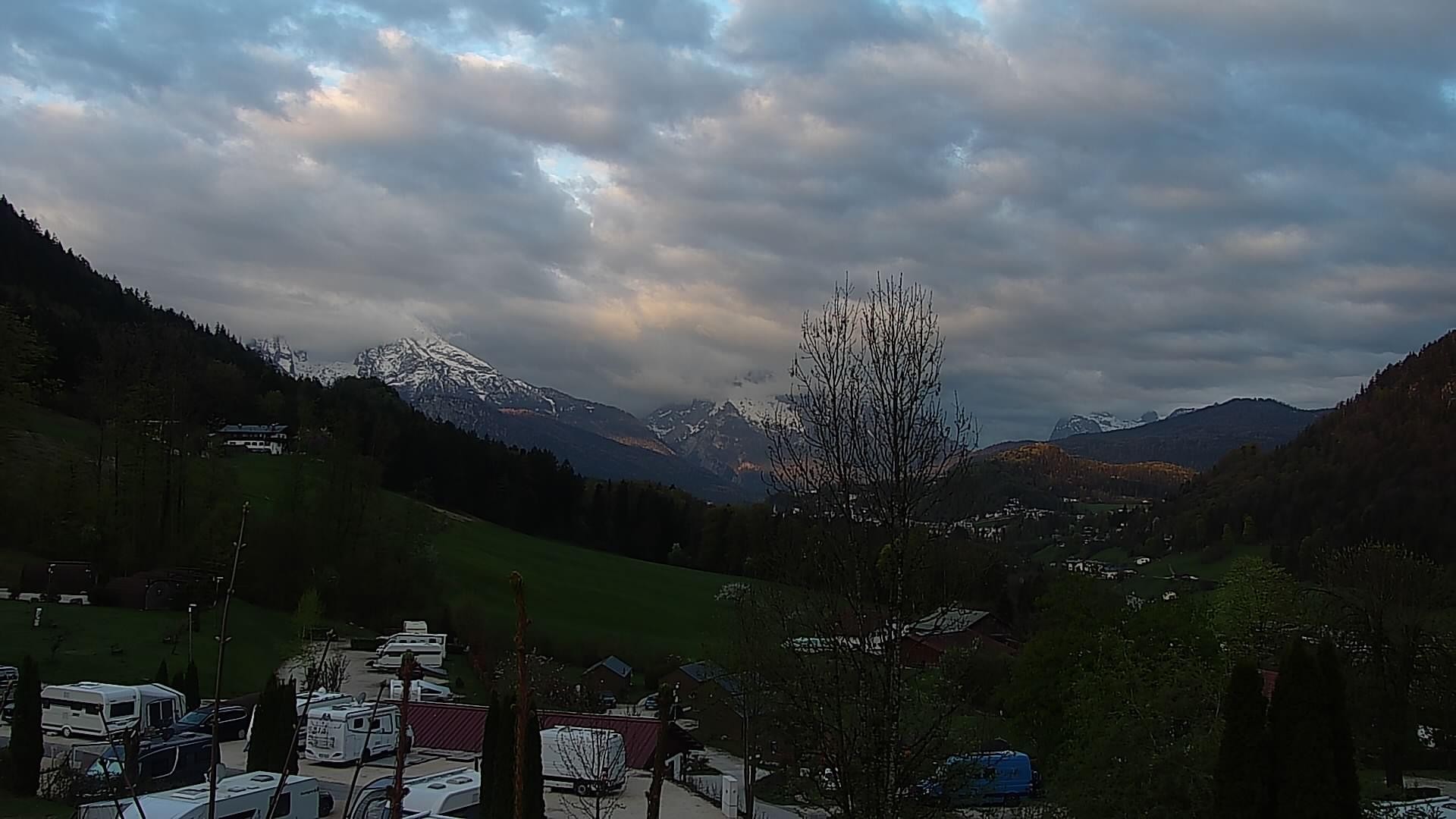 Archived image Webcam Berchtesgaden: Camping Site Allweglehen