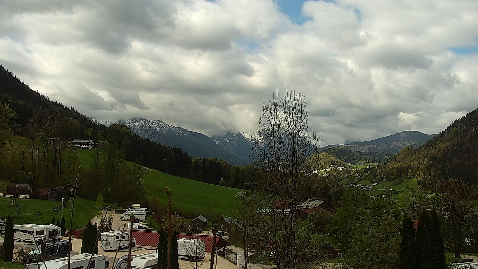 Archived image Webcam Berchtesgaden: Camping Site Allweglehen