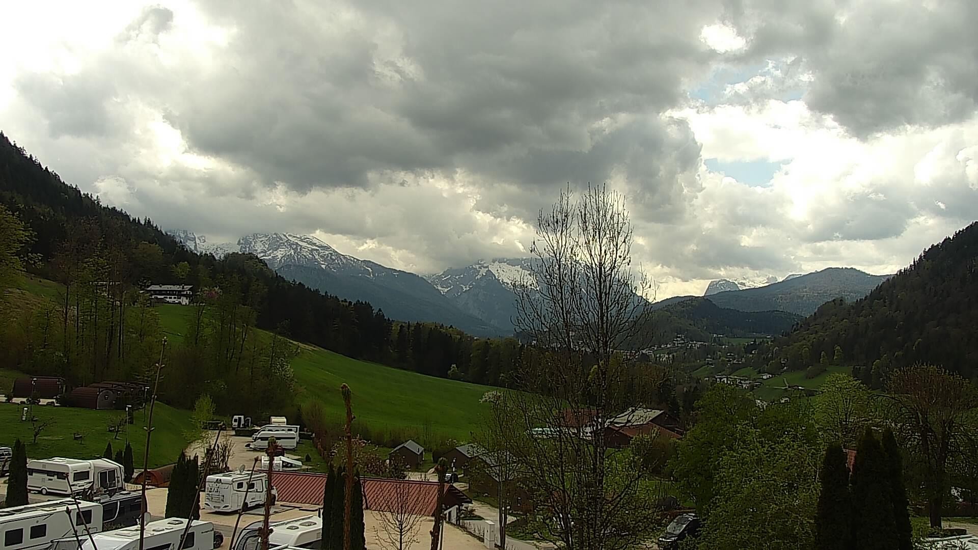 Archived image Webcam Berchtesgaden: Camping Site Allweglehen
