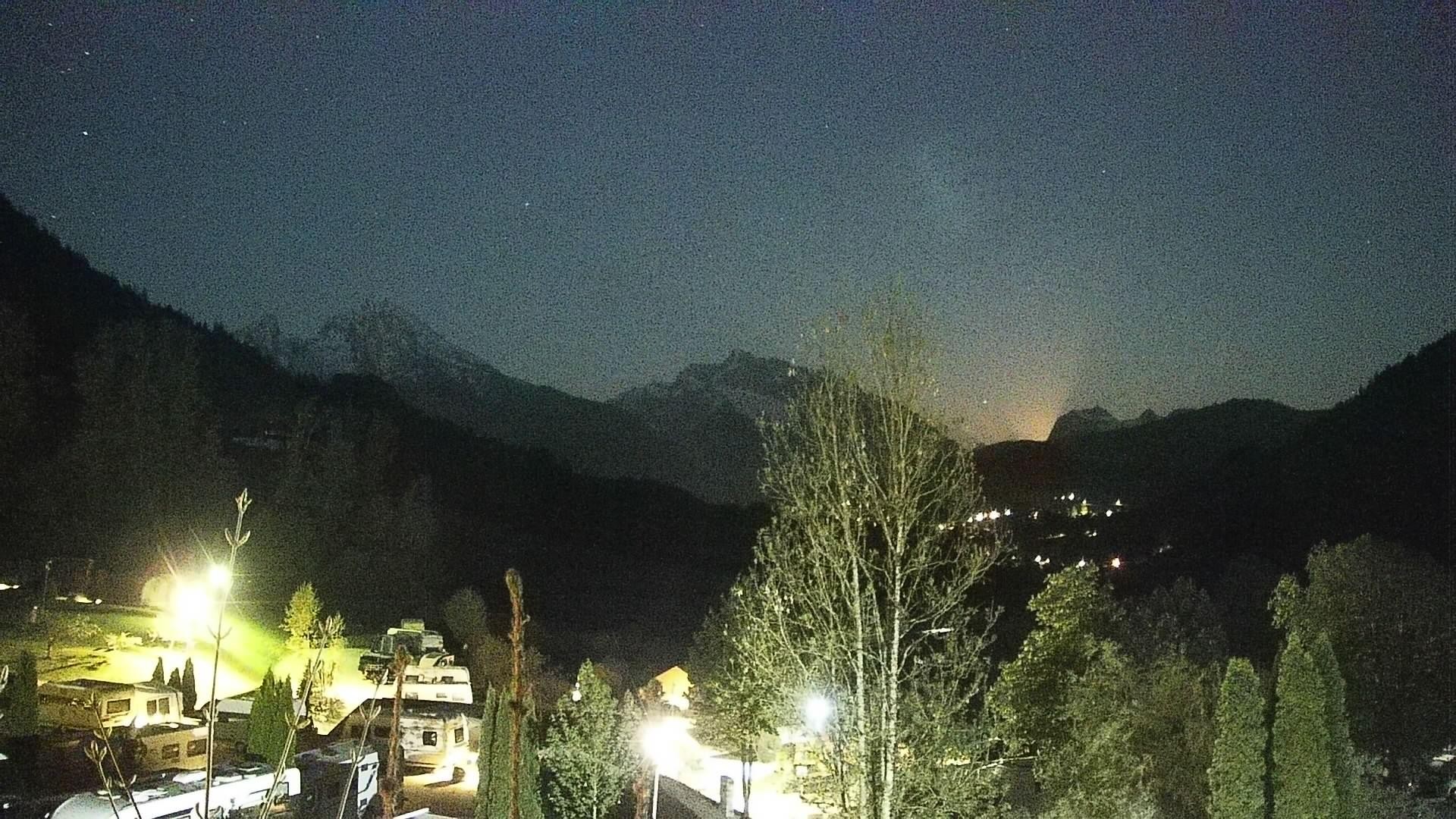 Archived image Webcam Berchtesgaden: Camping Site Allweglehen