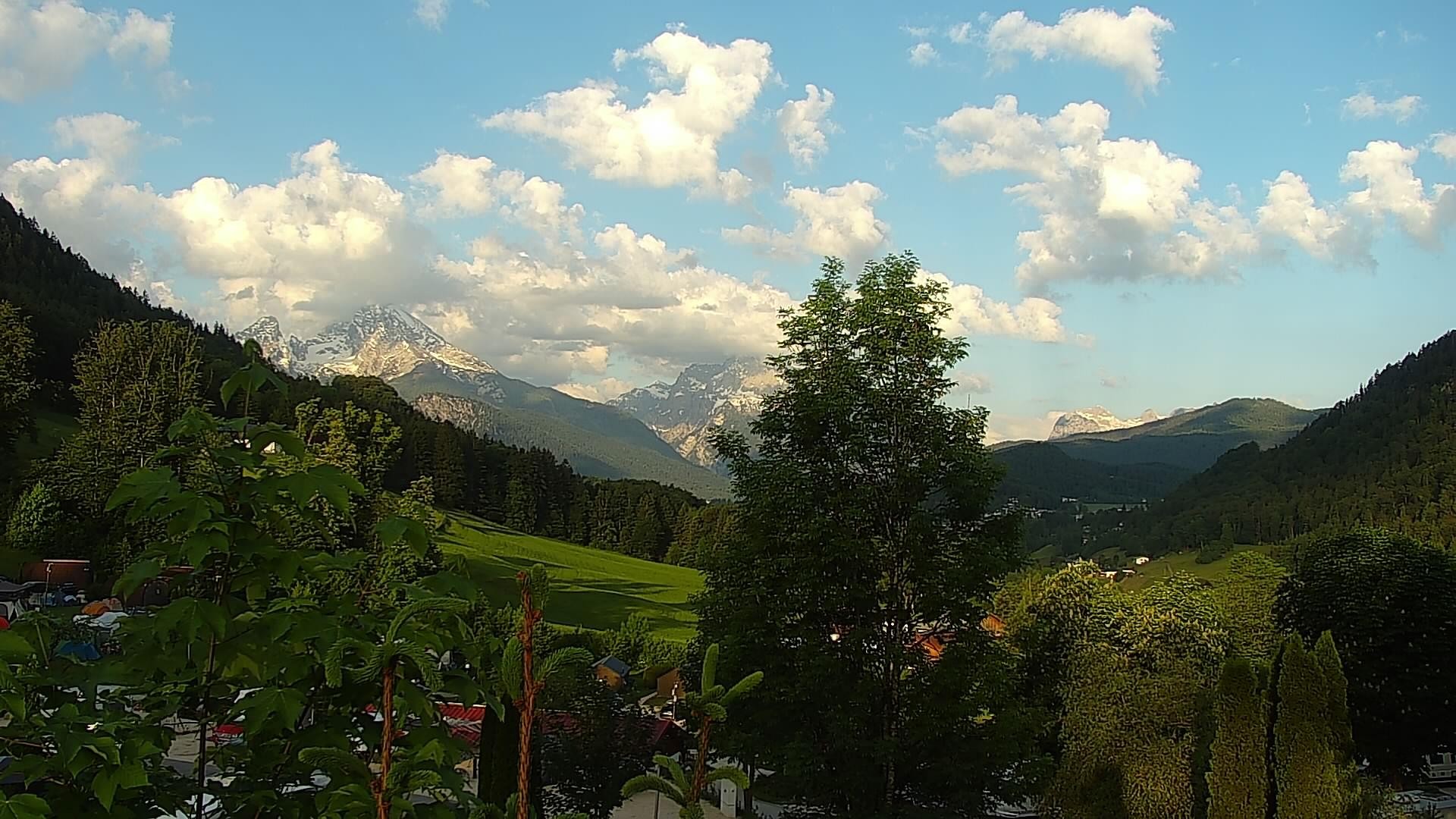 Archived image Webcam Berchtesgaden: Camping Site Allweglehen