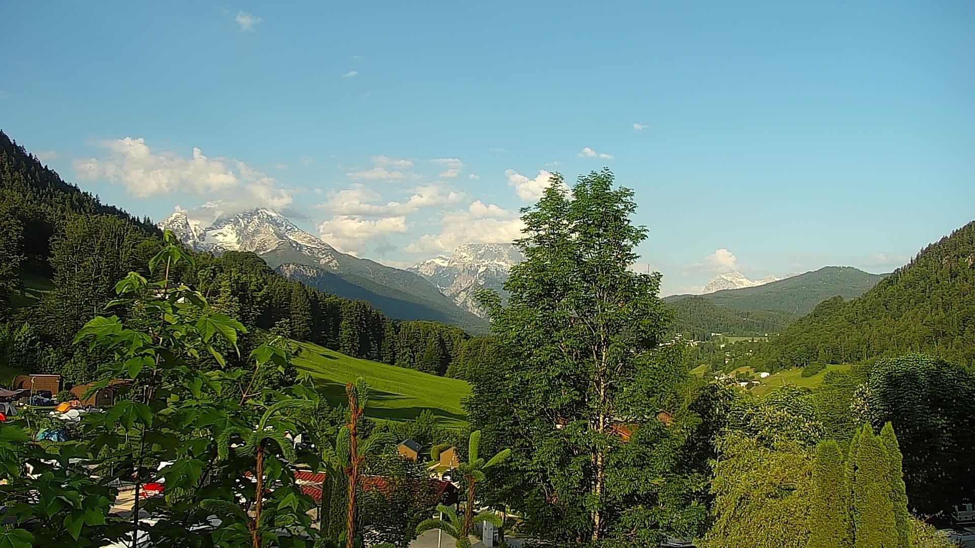 Archived image Webcam Berchtesgaden: Camping Site Allweglehen