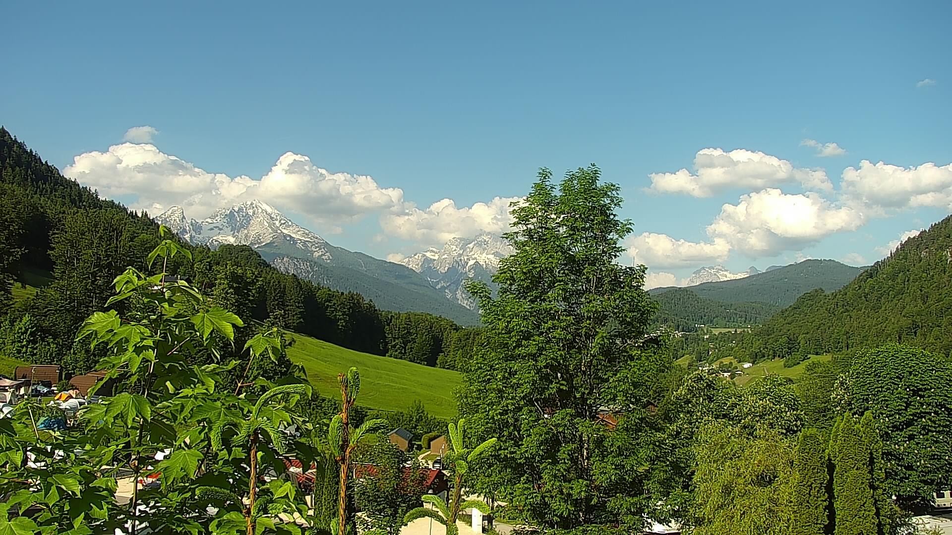 Archived image Webcam Berchtesgaden: Camping Site Allweglehen