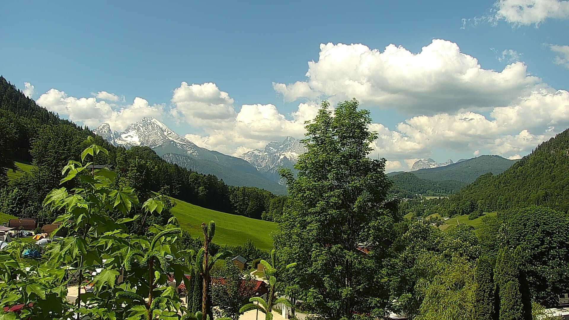 Archived image Webcam Berchtesgaden: Camping Site Allweglehen