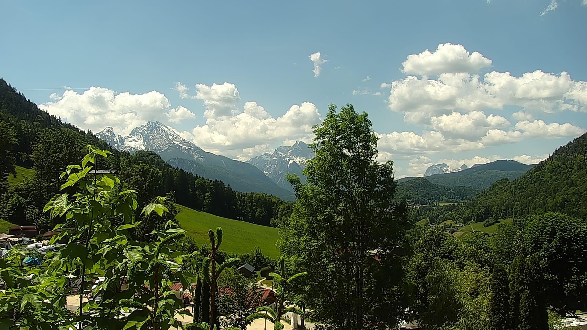 Archived image Webcam Berchtesgaden: Camping Site Allweglehen